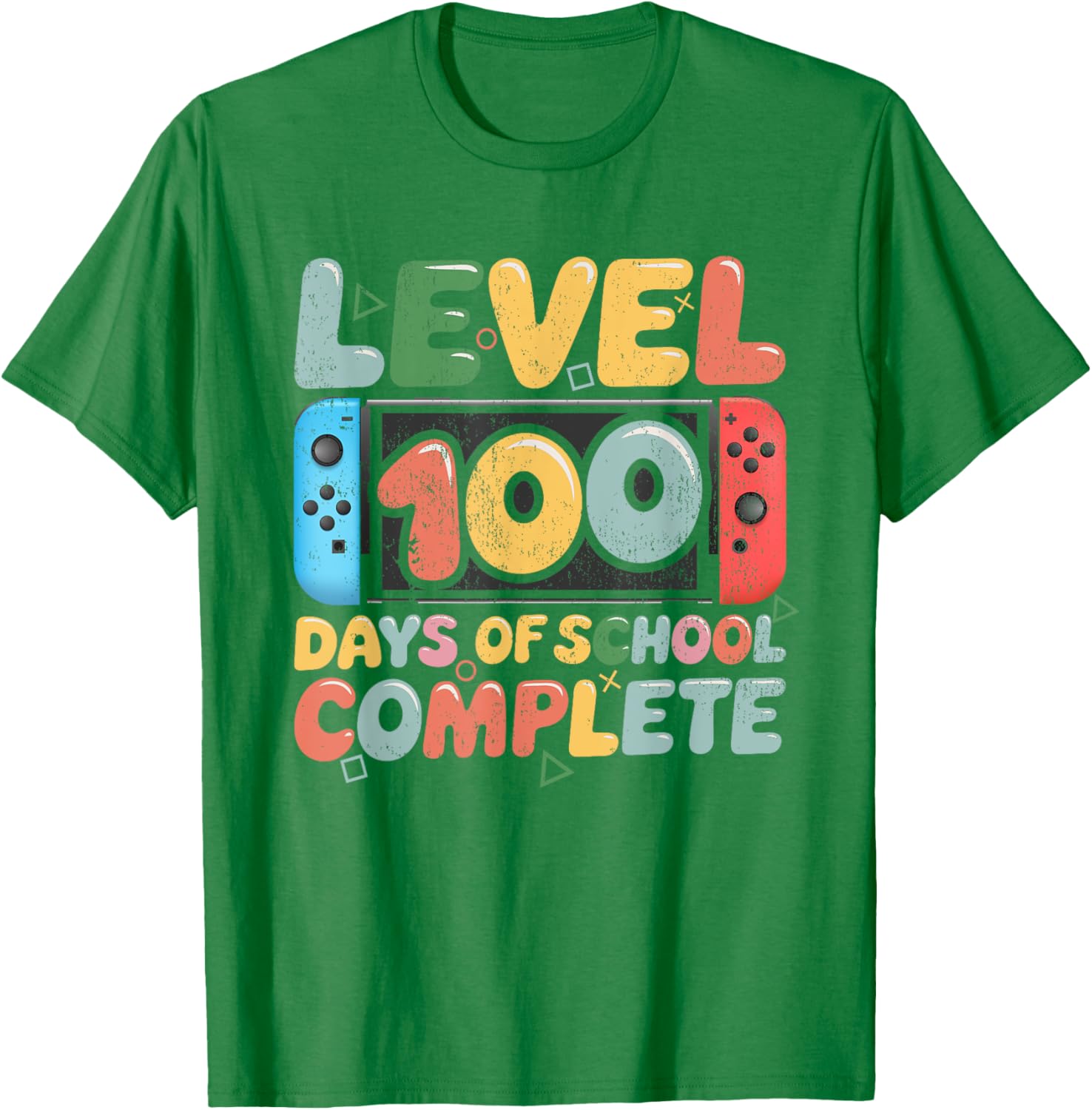 Level 100 Days of School Complete Video Game Kids T-Shirt for Fun Learning - 7