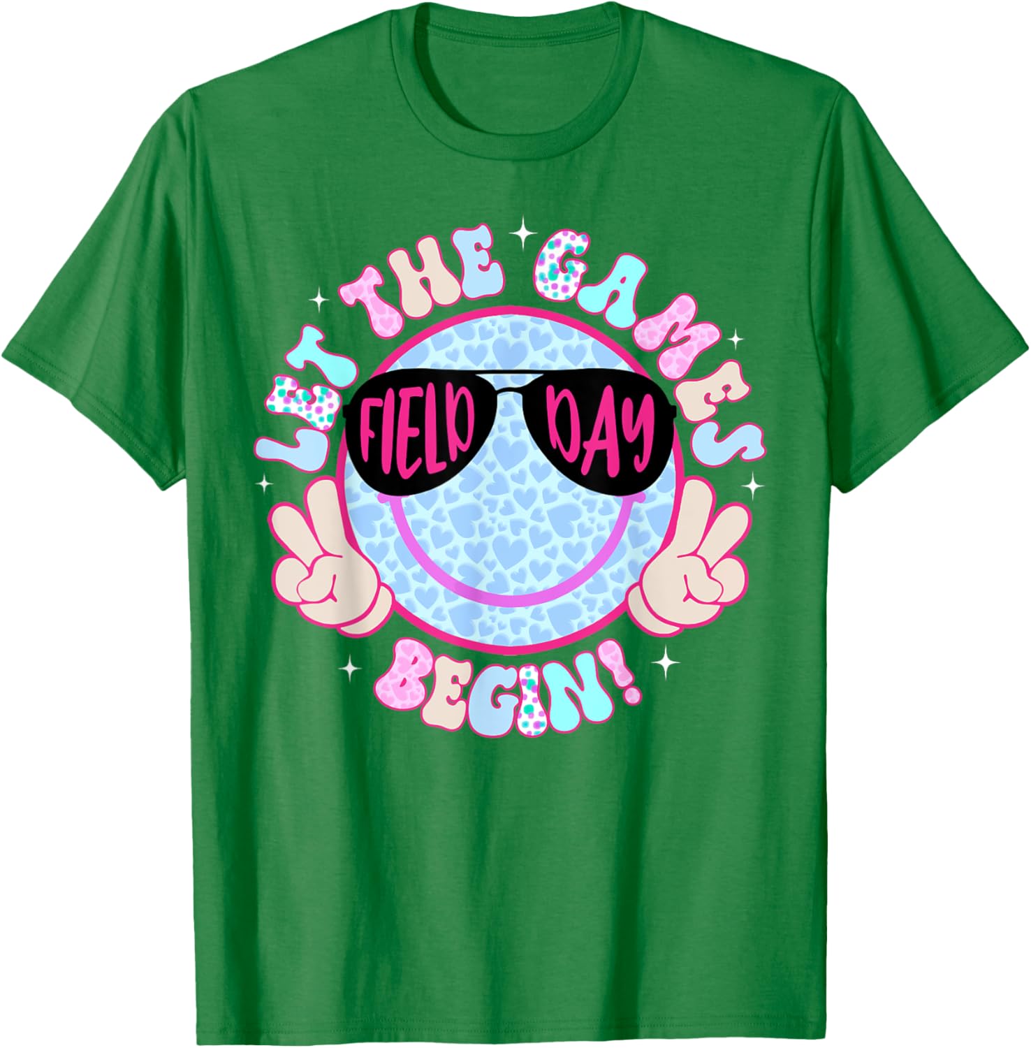 Field Day 2025 Smile Face T-Shirt for Men, Women, and Kids - Fun Apparel - 1