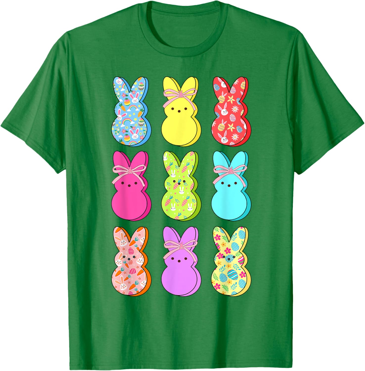 Easter Bunny Floral Bow T-Shirt for Rabbit Lovers - Perfect for Girls and Women - 13