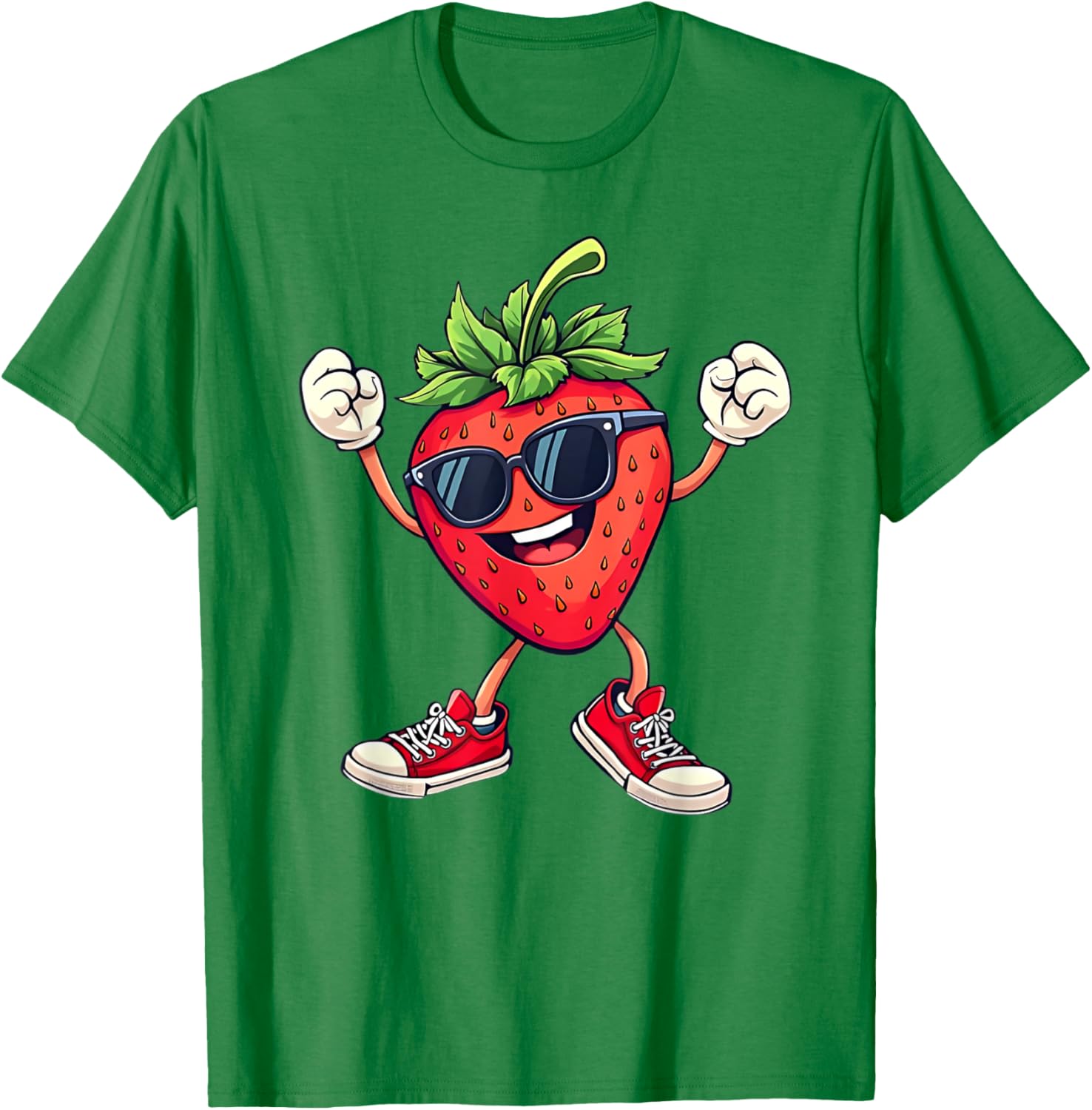 Fun Partying Strawberry Costume T-Shirt for Kids Boys and Girls - 8