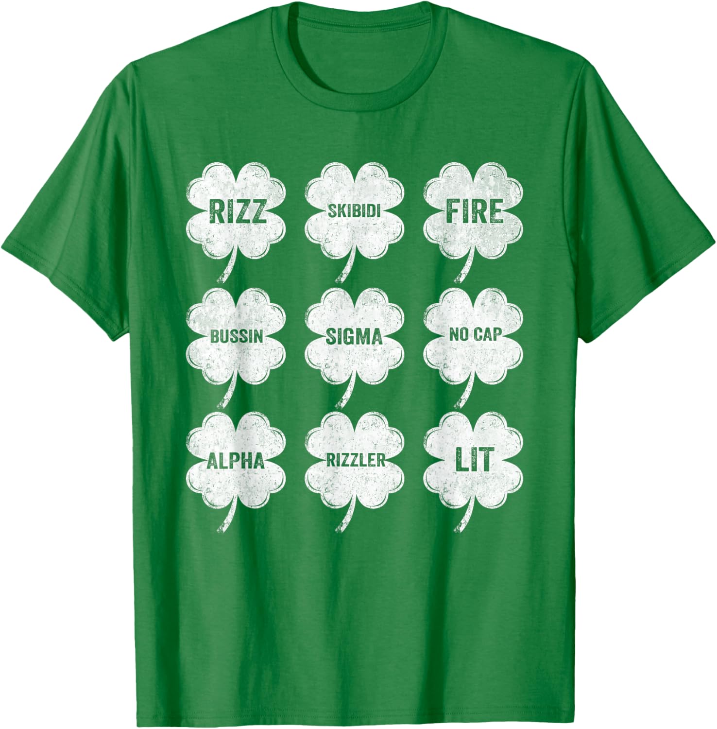 Skibidi St Patricks Day Funny Rizz Boys Kids T-Shirt for Fun Celebrations - 1