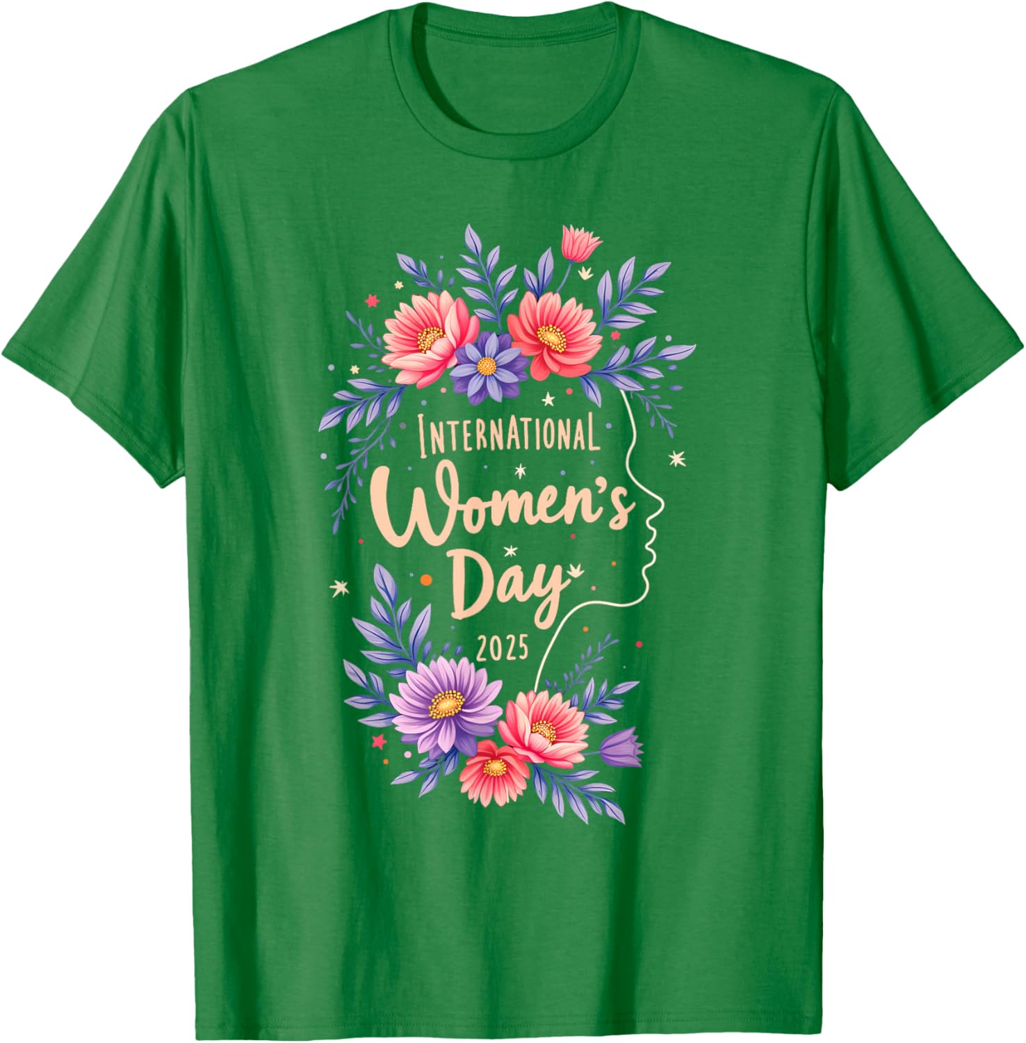 Floral Women's Day T-Shirt 2025 Celebrate International Women's Day 8 March - 12