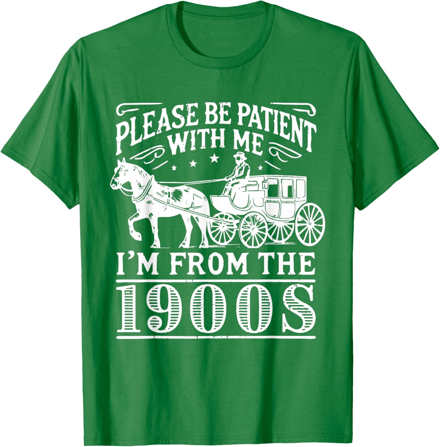 Vintage 1900s Father’s Day T-Shirt for Men - Please Be Patient Design - 17