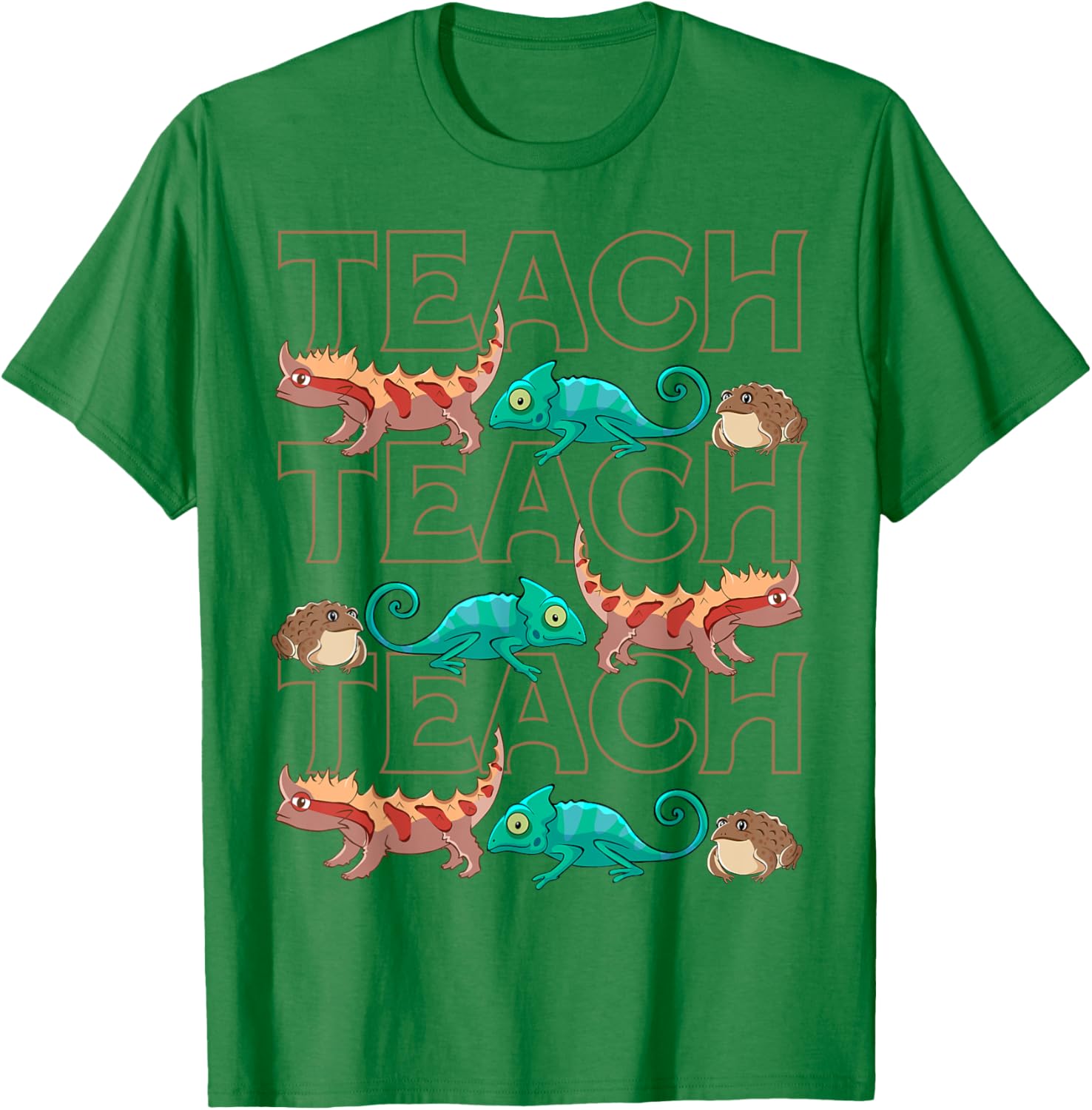 Cute Reptiles Teacher T-Shirt for Animal Lovers and Students - 10