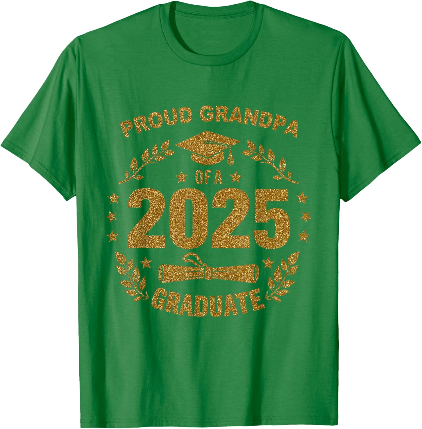 Proud Grandpa 2025 Class of 25 Graduate T-Shirt for Seniors - 3