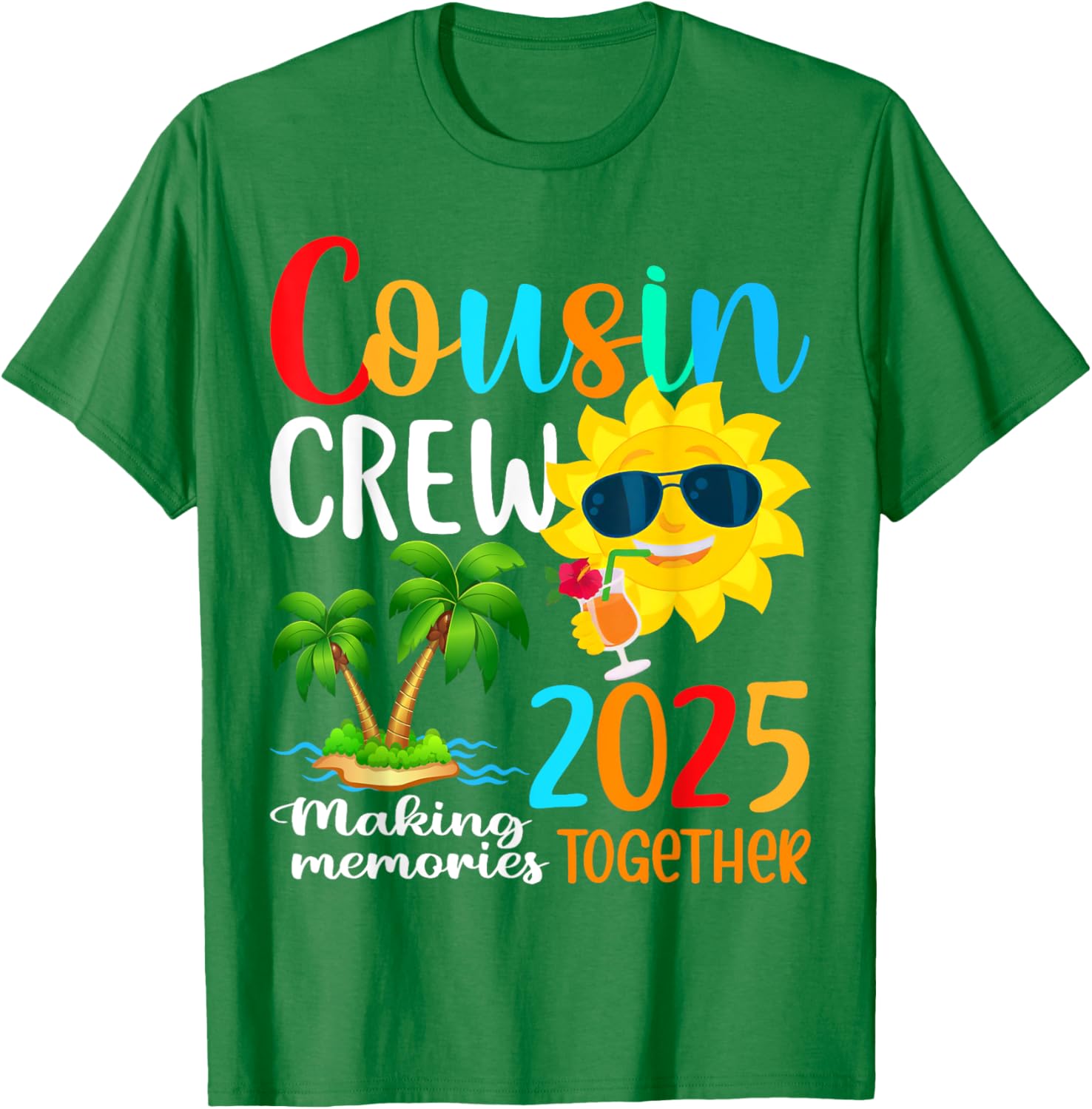 Cousin Crew 2025 Summer Beach Family Matching T-Shirt for Fun Vacations - 14