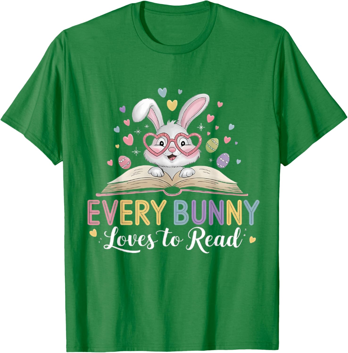 Every Bunny Loves to Read Cute Rabbit Bookworm T-Shirt for Book Lovers - 6