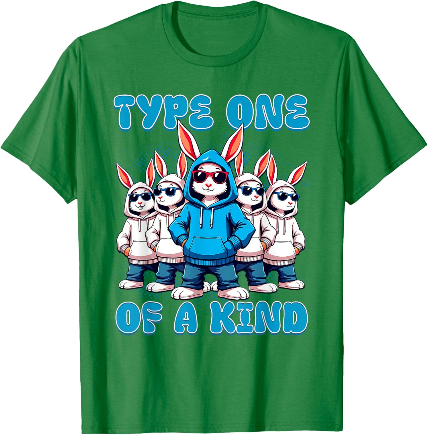 One Of A Kind Type 1 Diabetes Awareness Rabbit T-Shirt for Supporters - 19