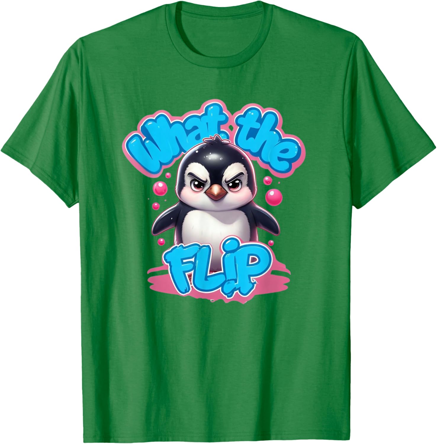 Cute Funny Trendy Aesthetic What The Flip Graphic Tee for Casual Style - 1