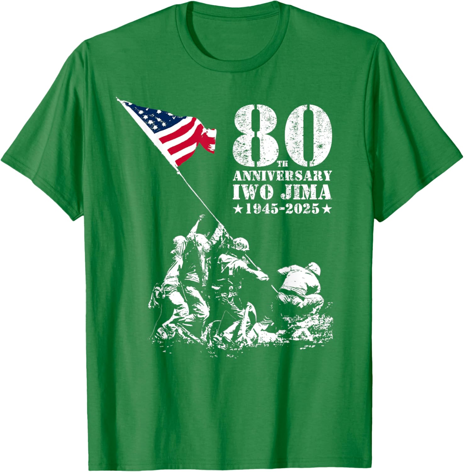 80th Anniversary Iwo Jima WWII Veterans T-Shirt for Honor and Remembrance - 18