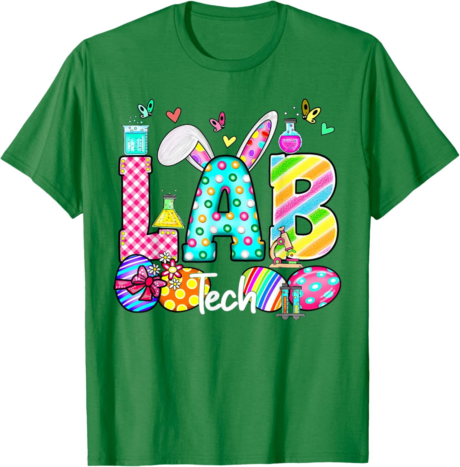 Easter Lab Tech Bunny T-Shirt for Scientists and Teachers - Fun Gift Idea - 10
