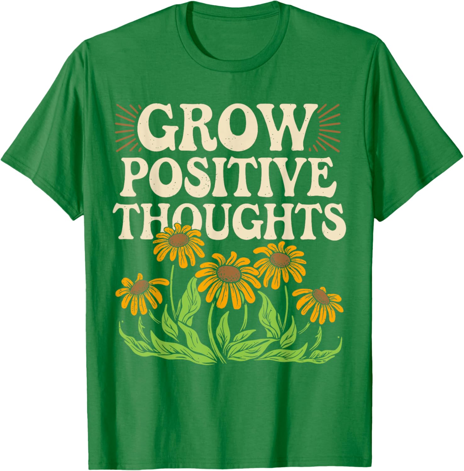 Grow Positive Thoughts T-Shirt for Mental Health Awareness and Style - 11