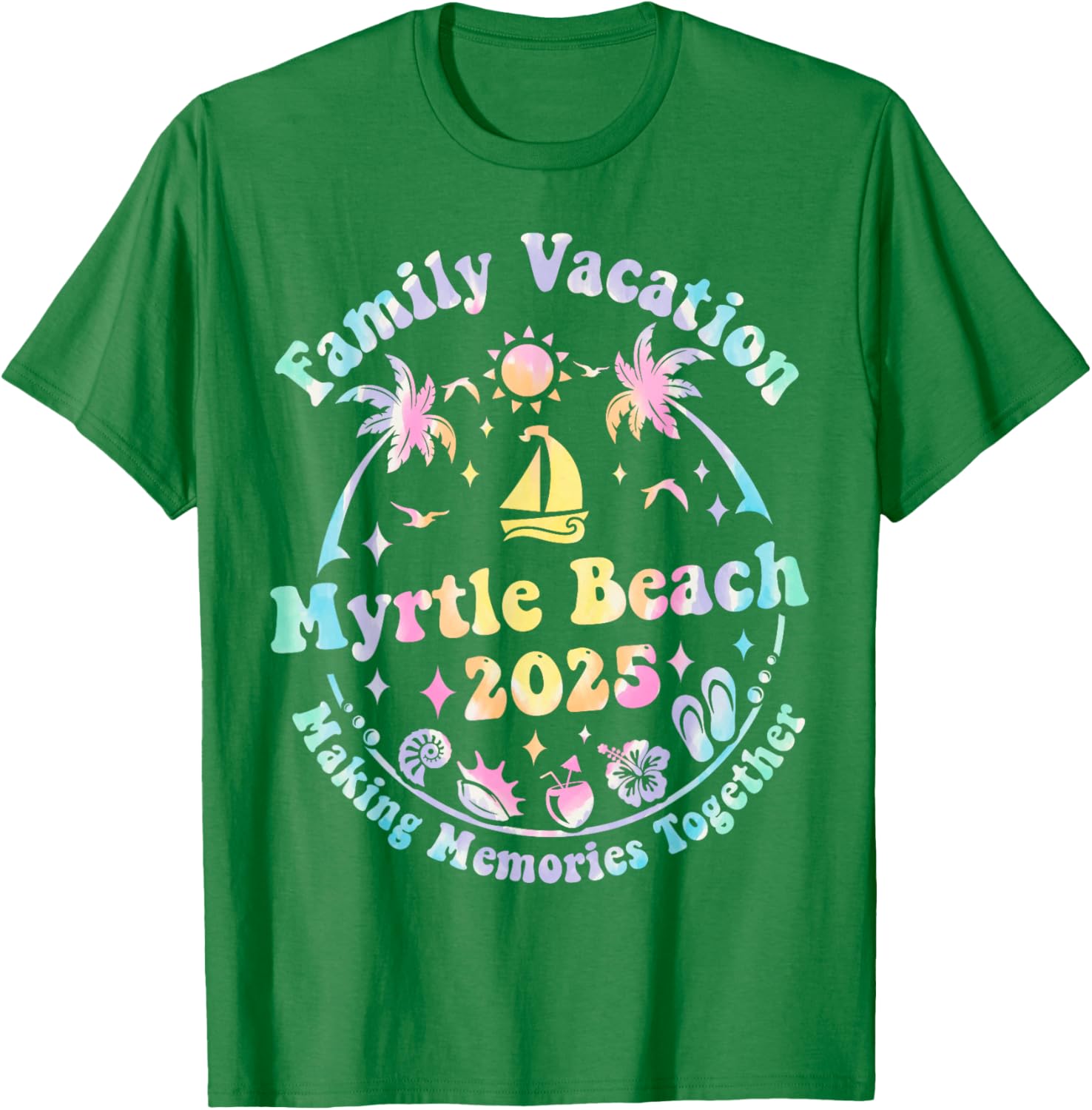 Family Vacation Myrtle Beach 2025 Matching Summer T-Shirt for Fun Times - 19