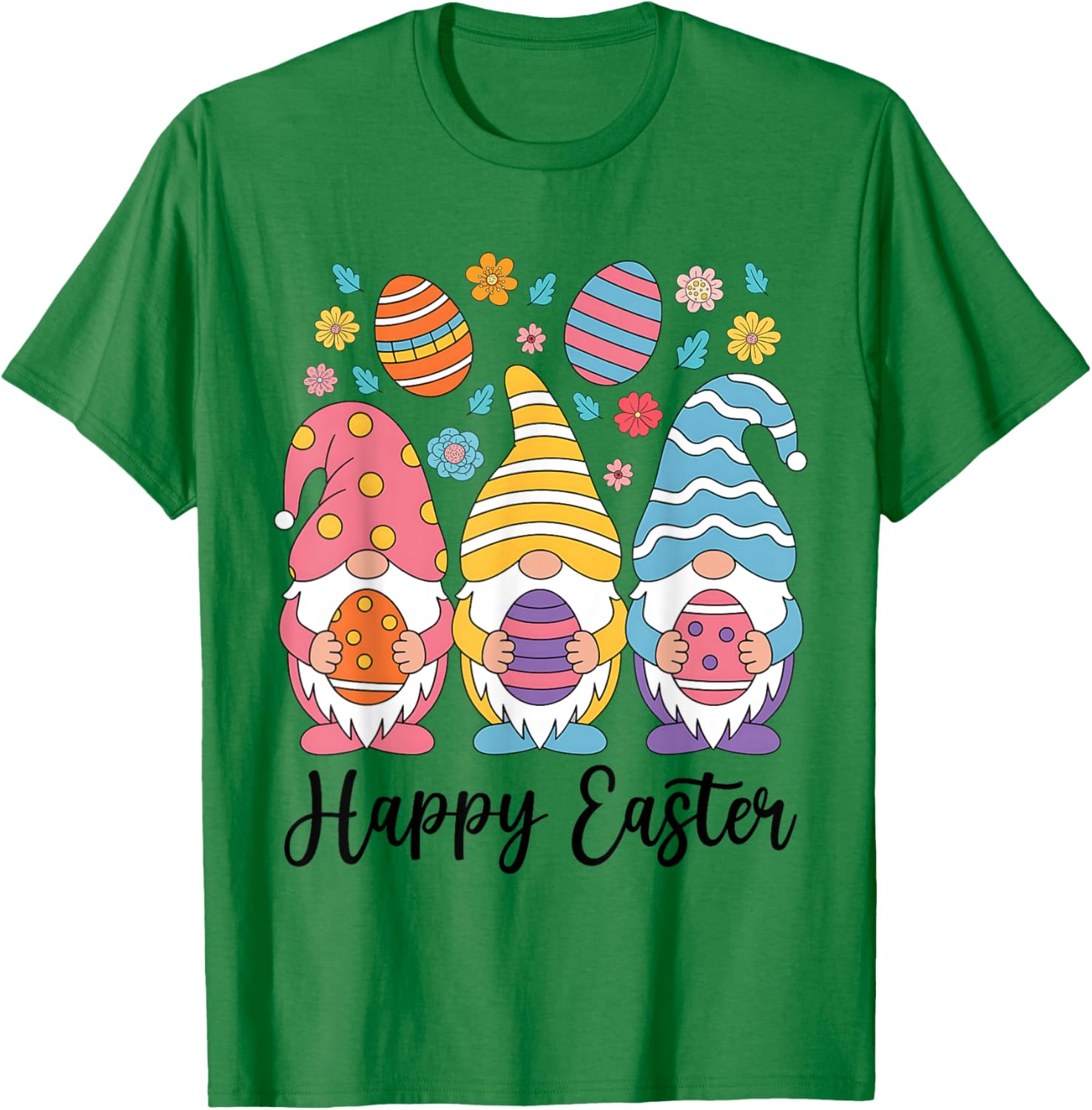 Happy Easter Gnomes T-Shirt for Women Girls Kids Perfect for Egg Hunts - 8