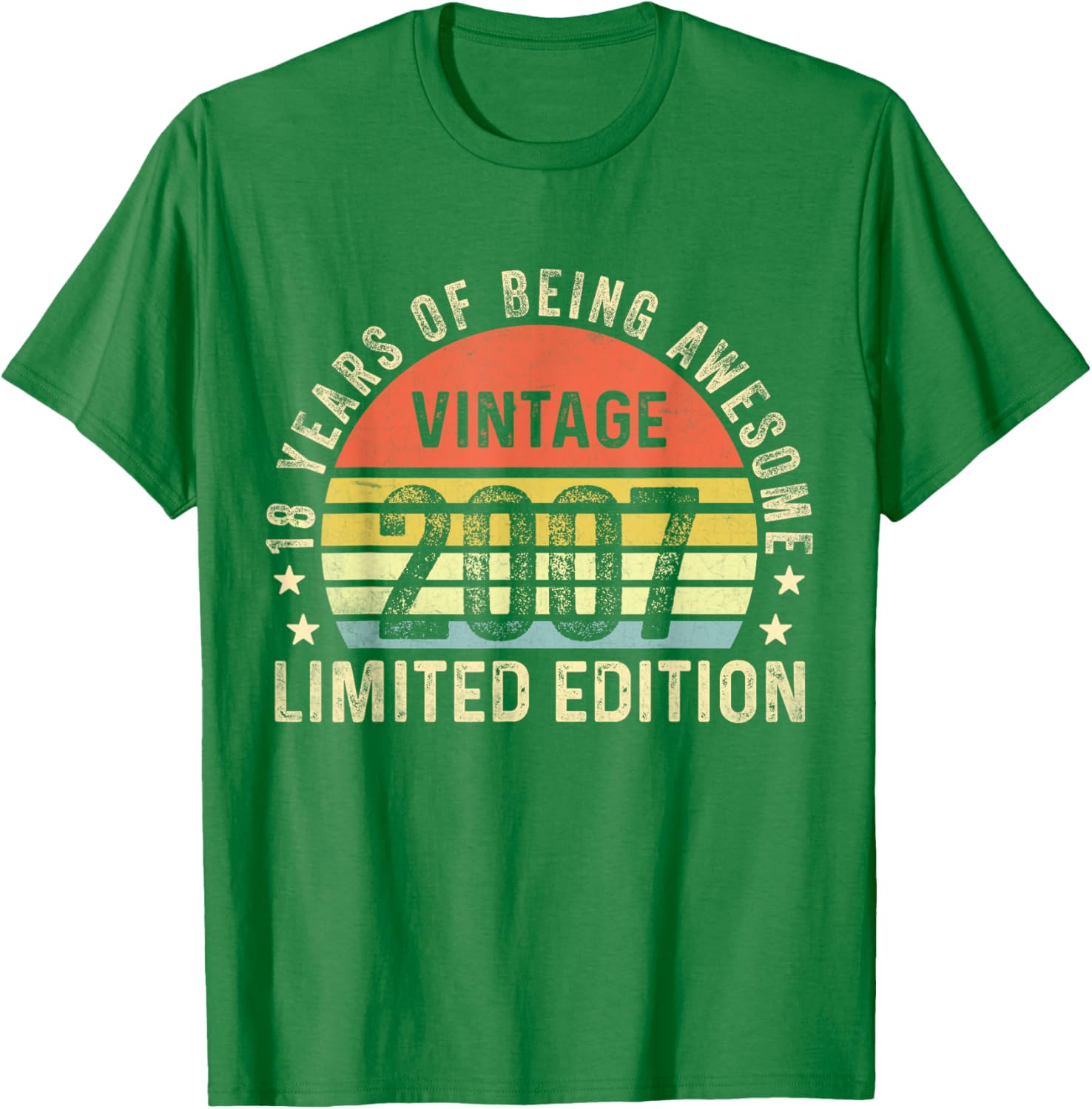 Vintage 2007 Limited Edition 18th Birthday T-Shirt Cool Gift Idea - 10