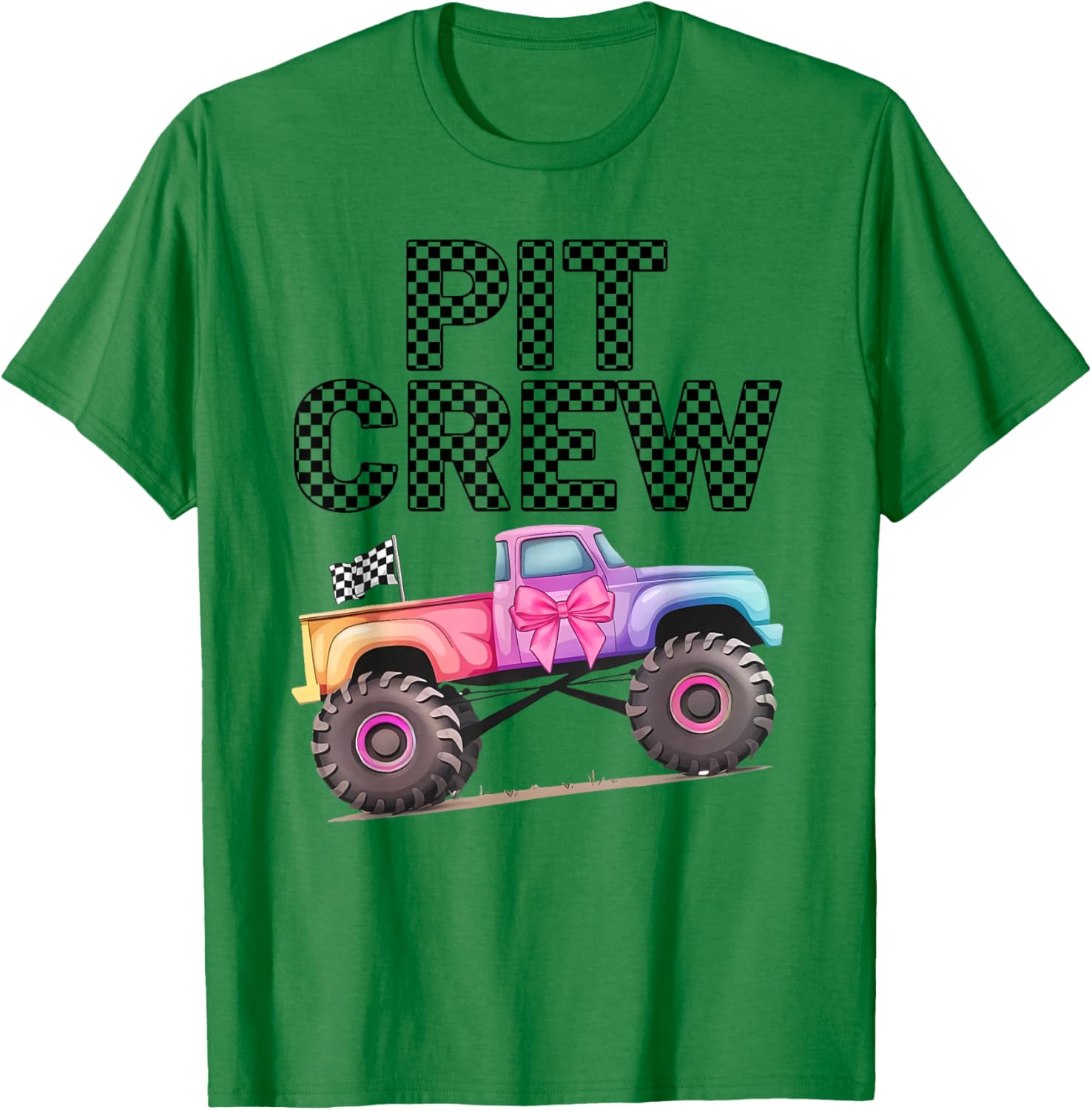 Girls Monster Truck Crew Squad T-Shirt for Truck Lovers and Kids - 6