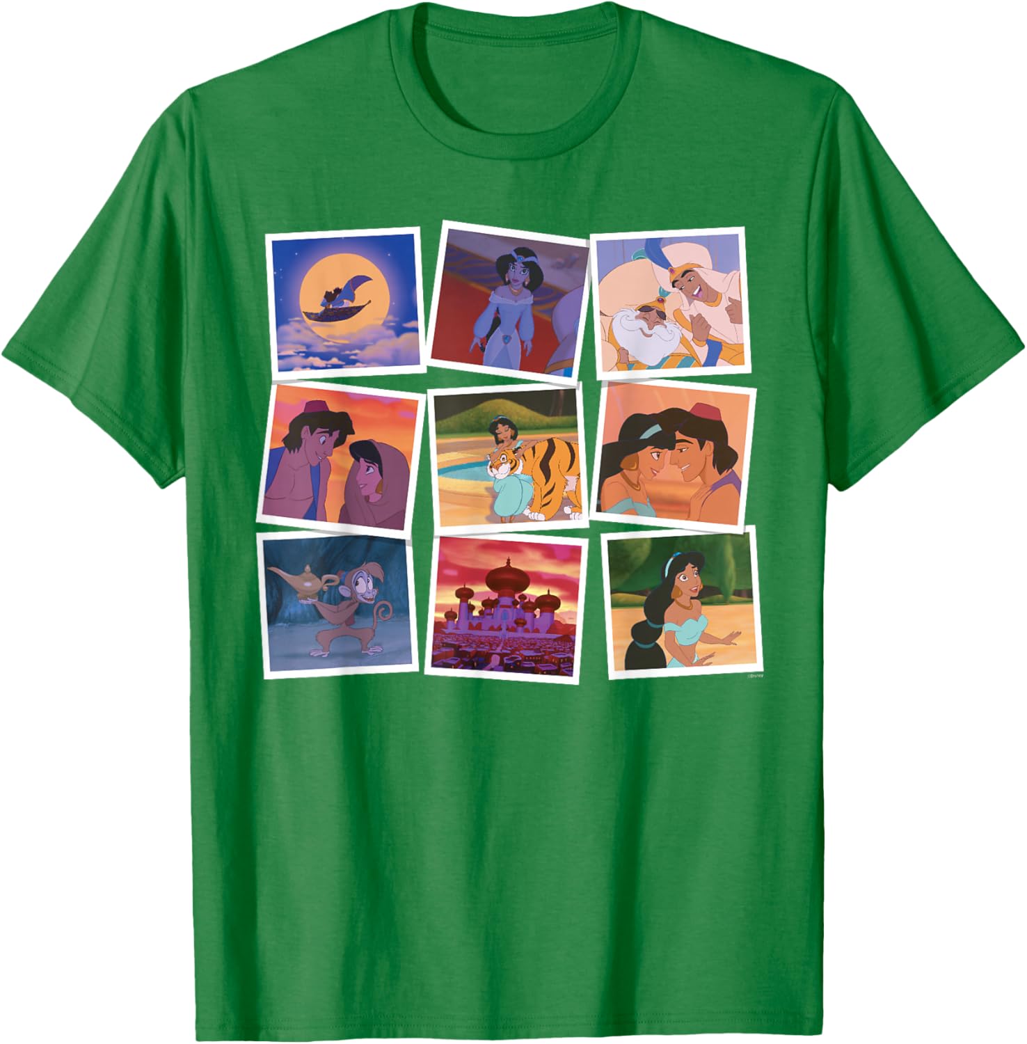 Disney Aladdin and Princess Jasmine Movie Frames T-Shirt for Fans - 19