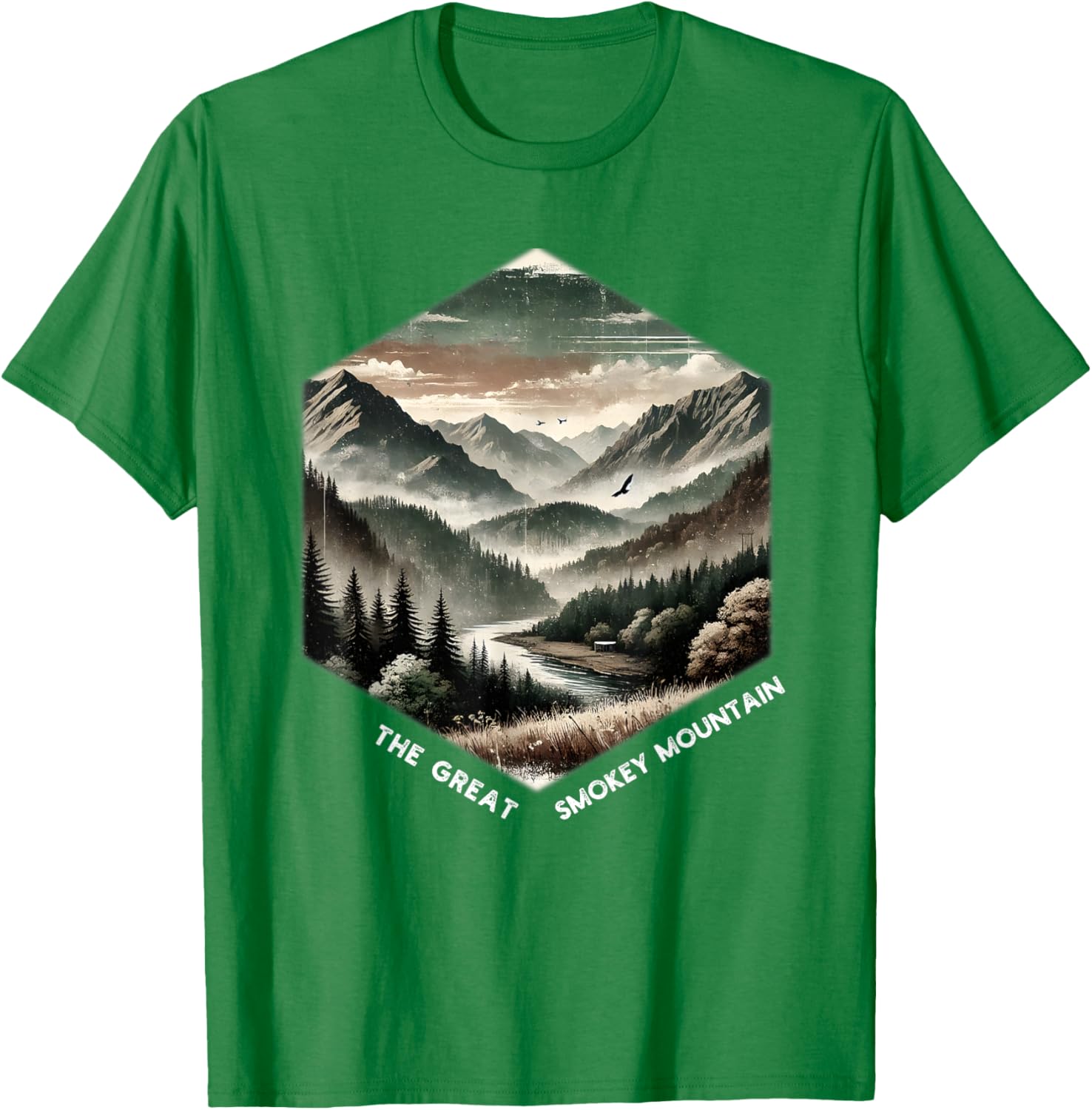 Smoky Mountains Vintage Graphic T-Shirt for Nature Lovers and Adventurers - 11