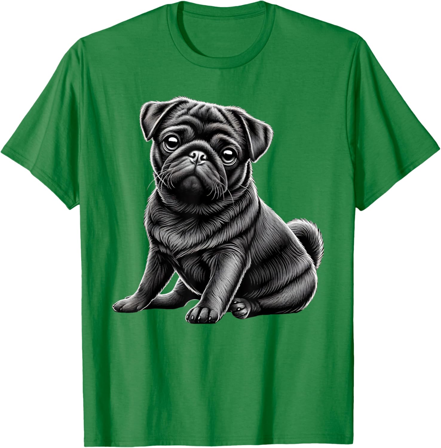 Adorable Black Pug T-Shirt for Men, Women, and Kids - Perfect Pet Gift - 14