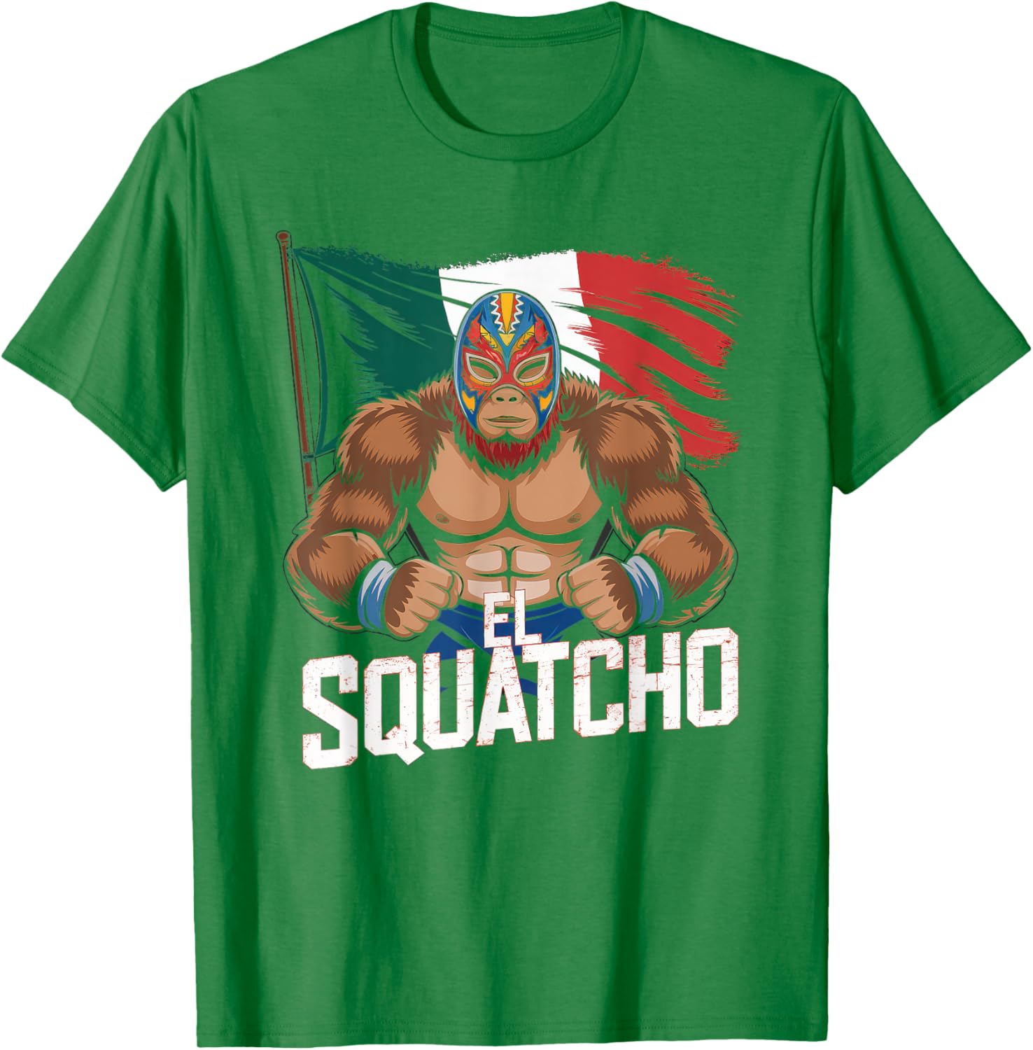 El Squatcho Bigfoot T-Shirt for Men and Women - Fun Sasquatch Design - 13