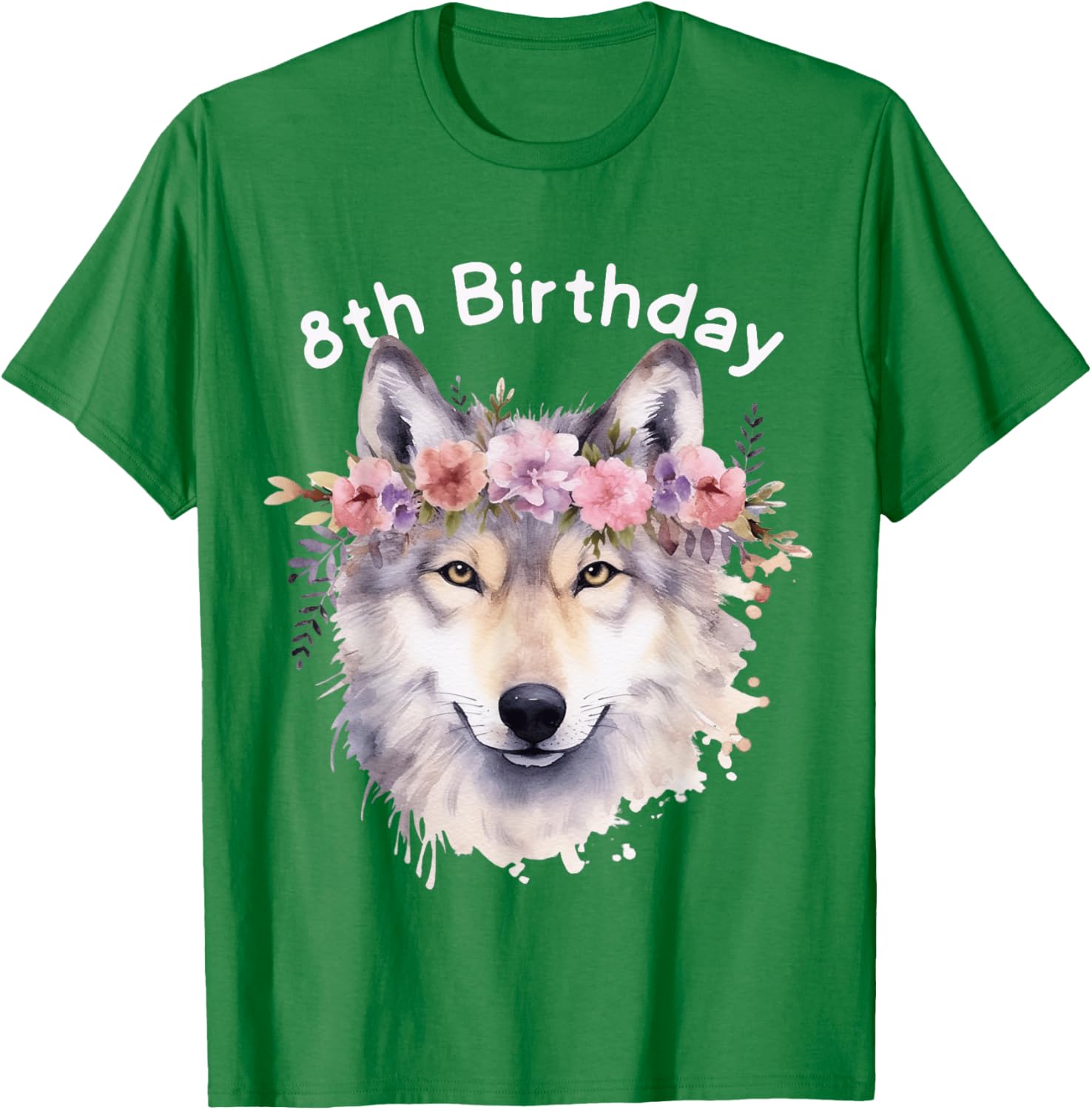 Adorable 8th Wolf Birthday T-Shirt for Girls - Perfect Wolf Pack Party Wear - 26