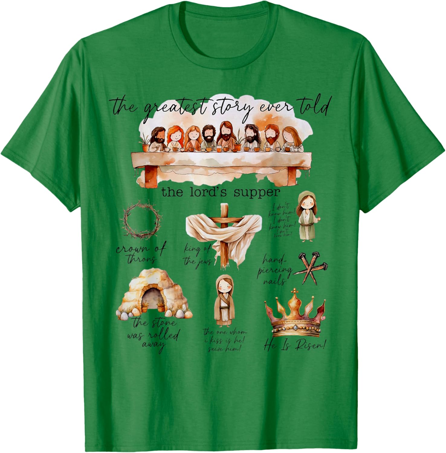 Easter Story T-Shirt The Greatest Story Ever Told for Christian Celebrations - 15