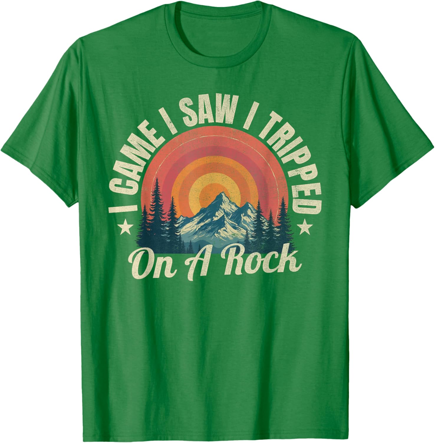 I Came I Saw I Tripped On A Rock Camping T-Shirt for Hiking Enthusiasts - 6