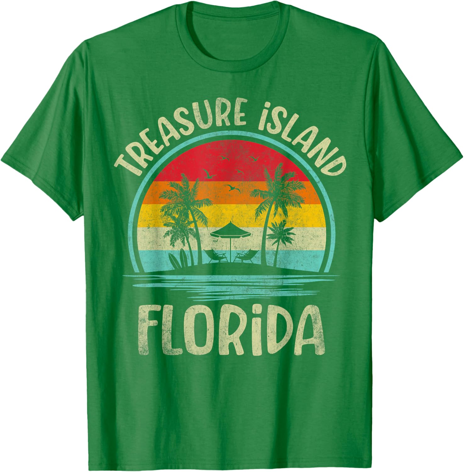 Treasure Island Florida Family Vacation Palm Tree T-Shirt for Summer Fun - 18