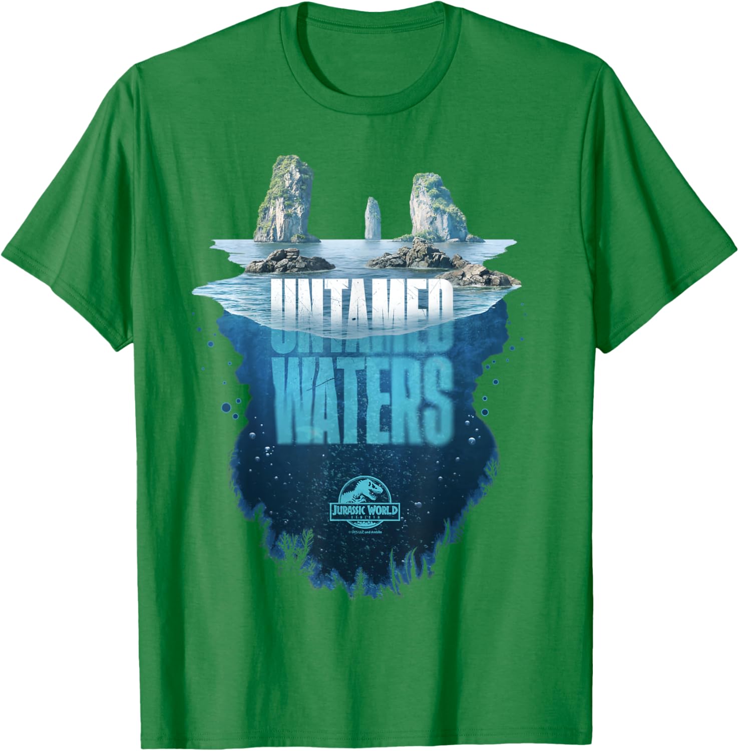 Jurassic World Rebirth Untamed Waters Island T-Shirt for Dino Fans - 7