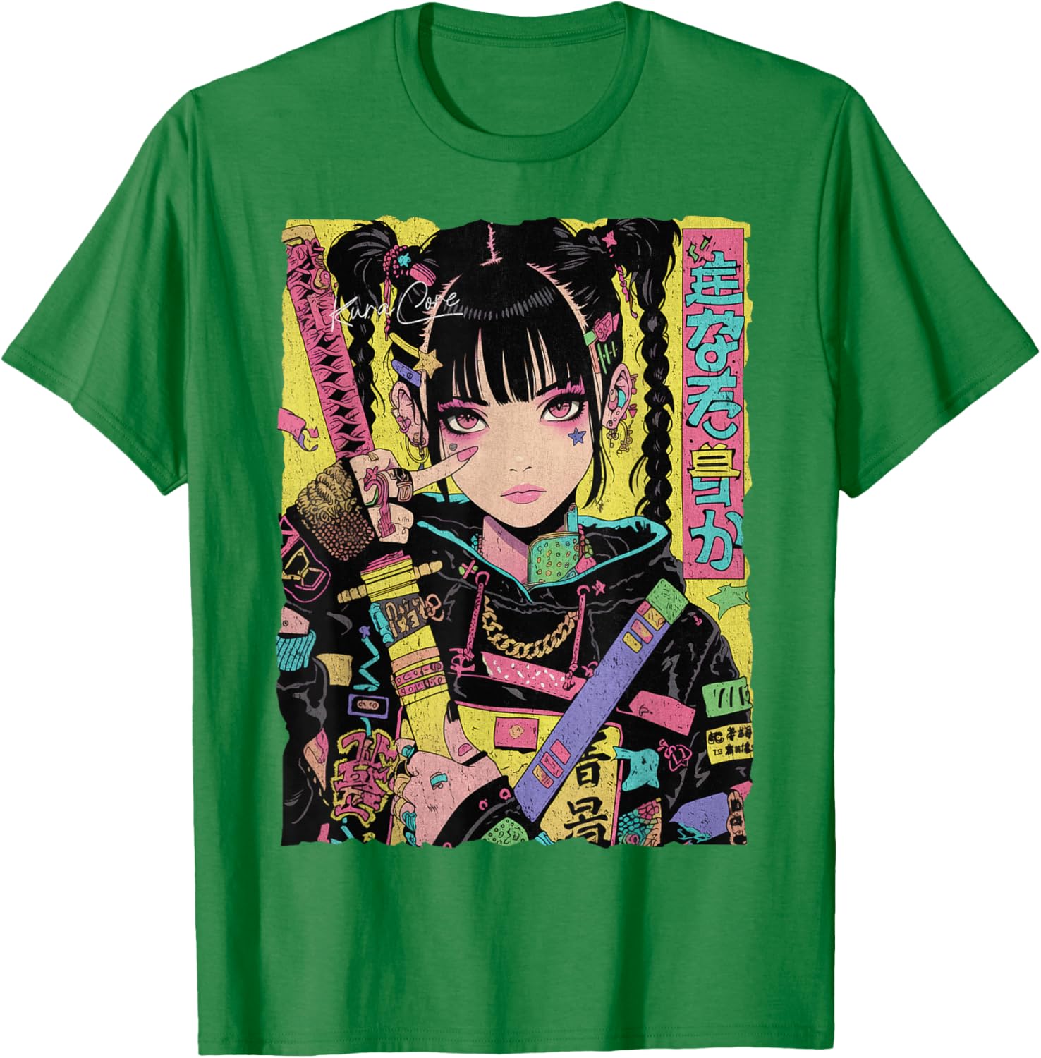 Trendy Japanese Cyberpunk Y2K Techwear Anime T-Shirt for Fashion Lovers - 18