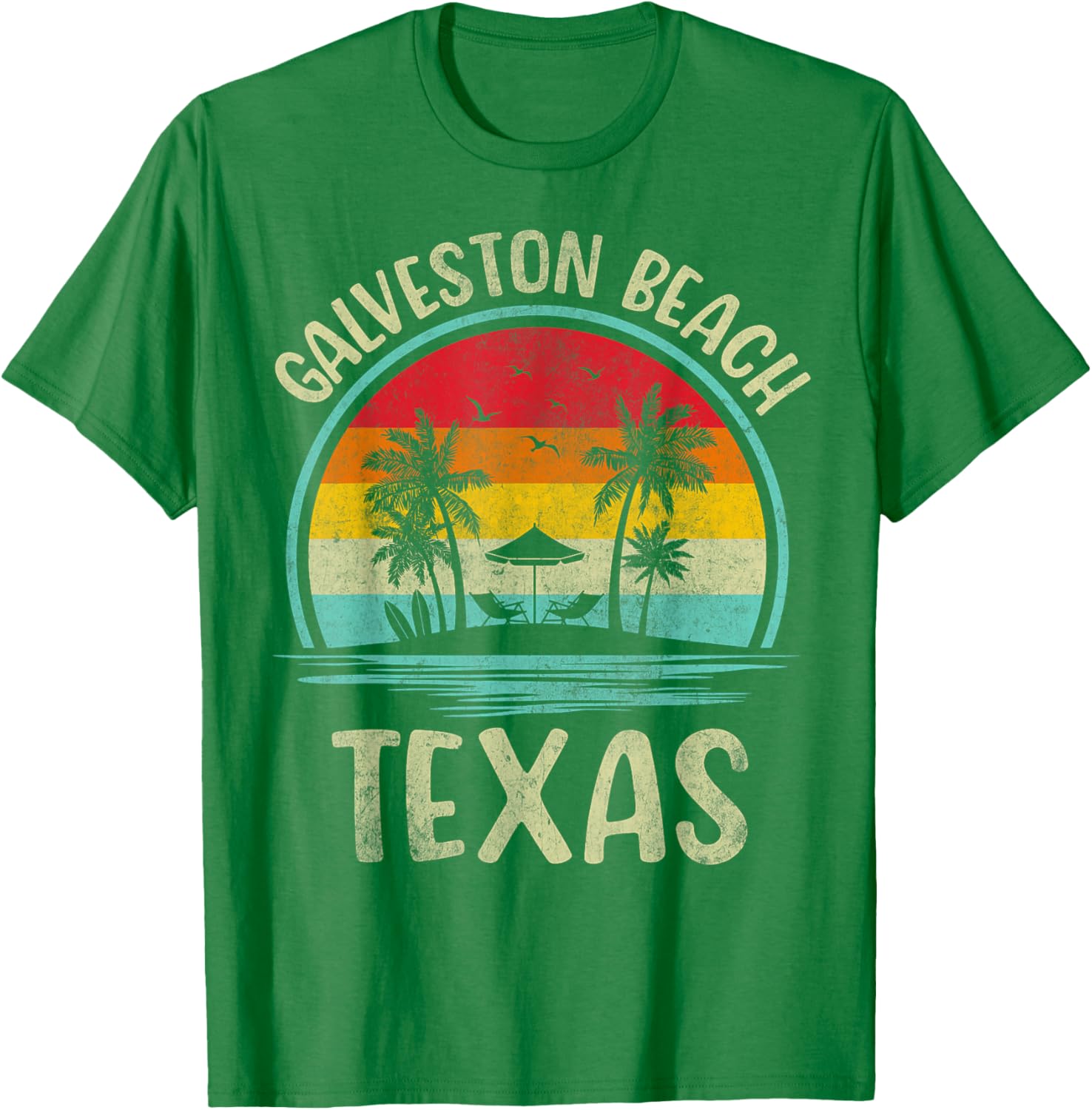 Galveston Beach Summer Vacation Palm Tree Family T-Shirt for Fun Days - 12