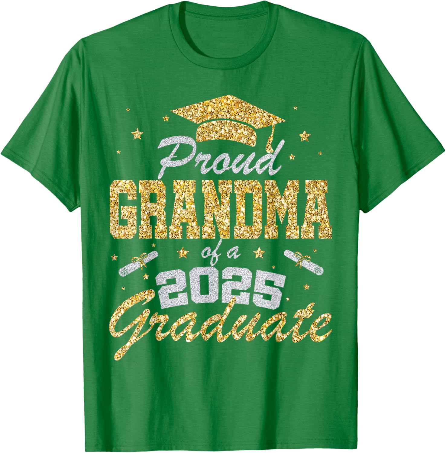 Proud Grandma of 2025 Graduate T-Shirt for Celebrating Senior Year - 7