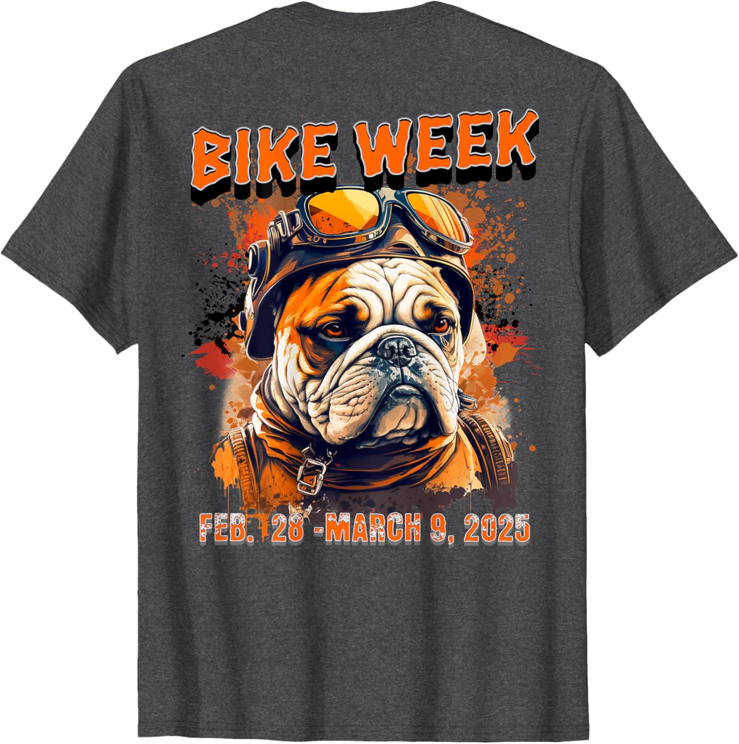 Bike Week 2025 Rally Dog Art T-Shirt for Men, Women, and Kids - 8