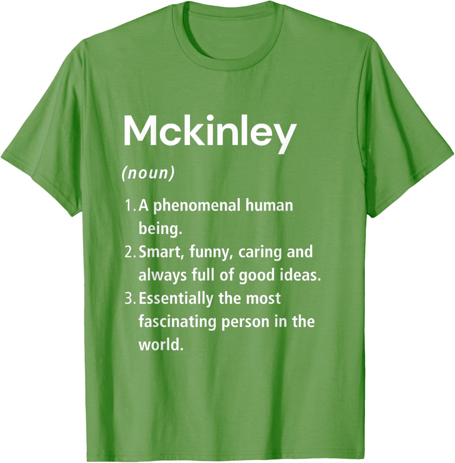 Funny Mckinley Name Definition T-Shirt - Perfect Gift for Friends - 12