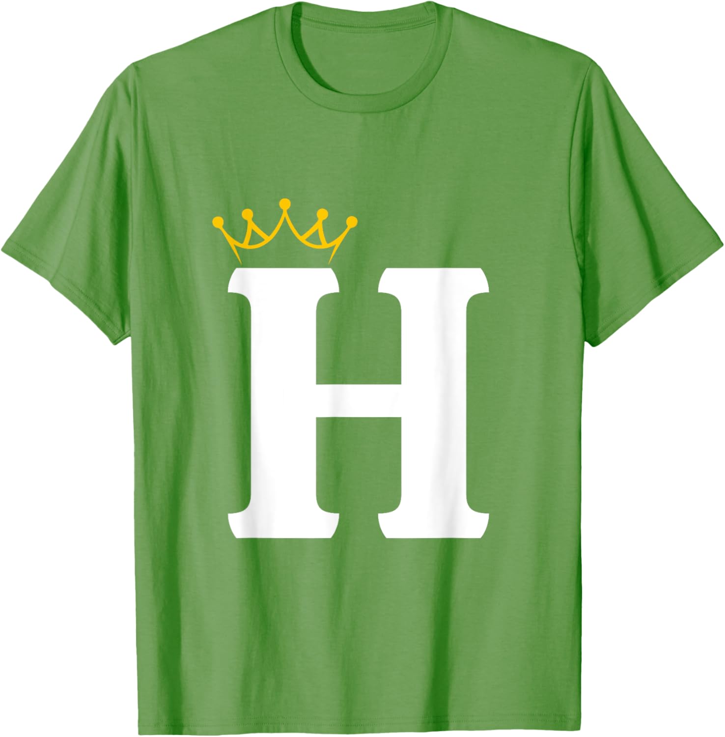 Crowned Letter H Monogram T-Shirt for Stylish Wear and Personal Touch - 4