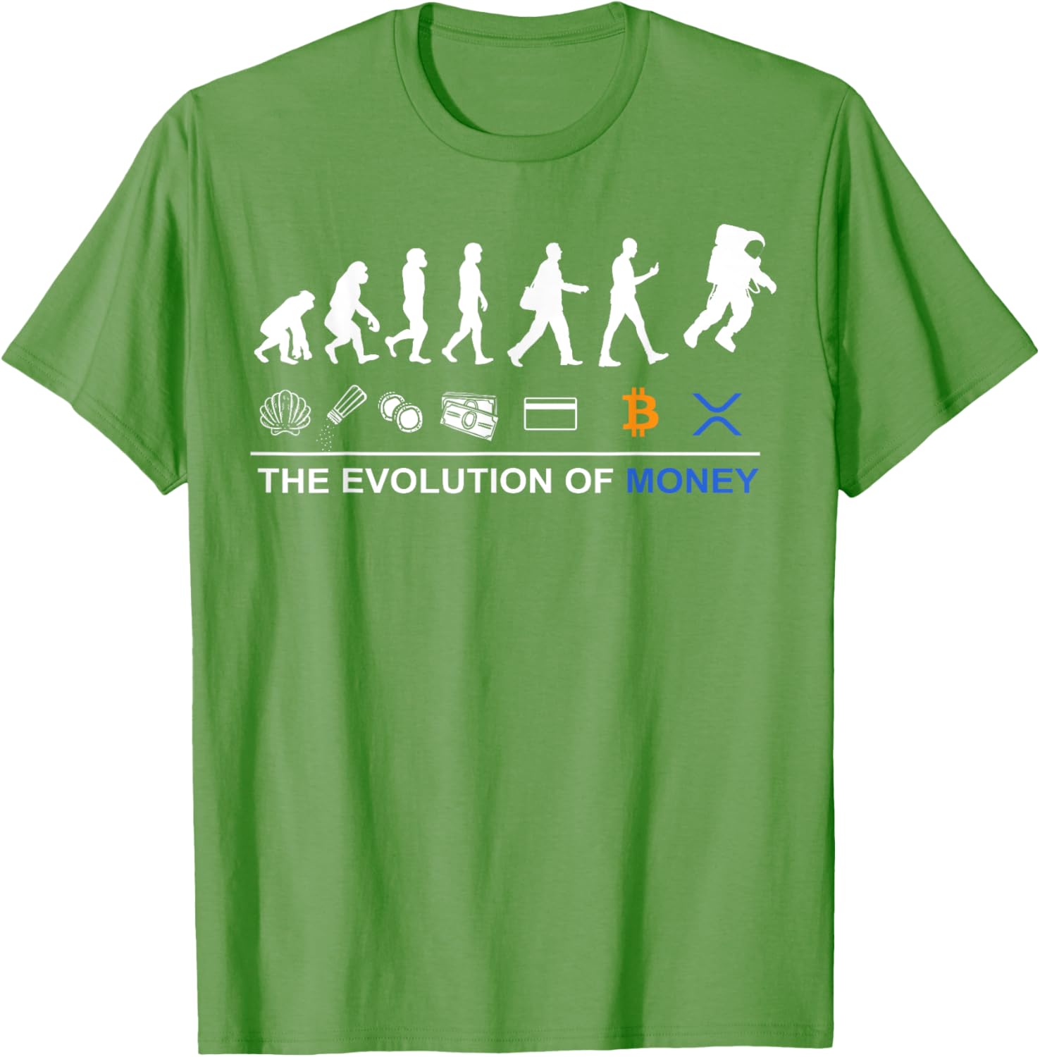 Sophisticated XRP T-Shirt - Celebrate Bitcoin's Evolution to the Moon - 1