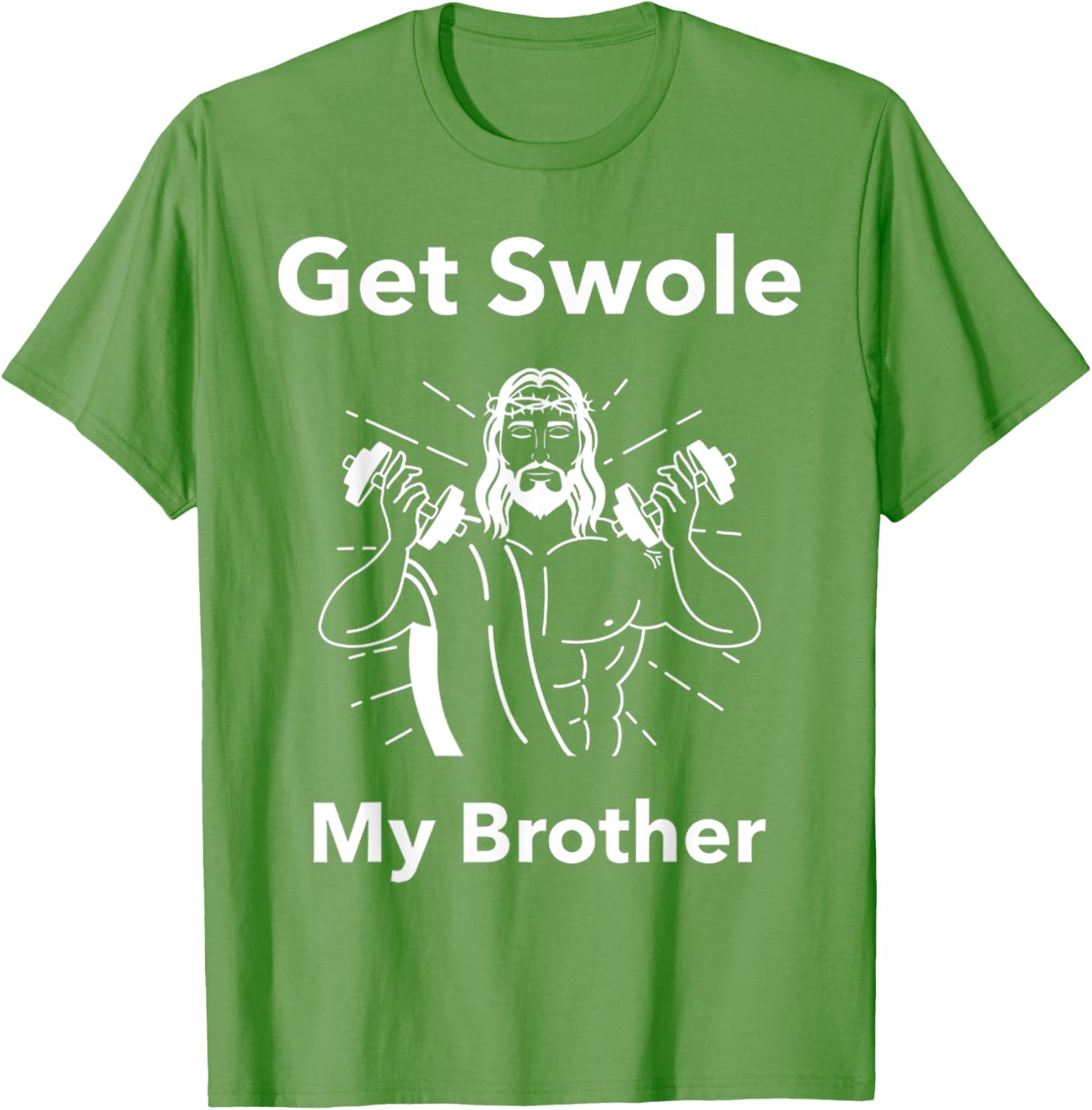Get Swole My Brother Jesus Funny Gym T-Shirt for Fitness Lovers - 22