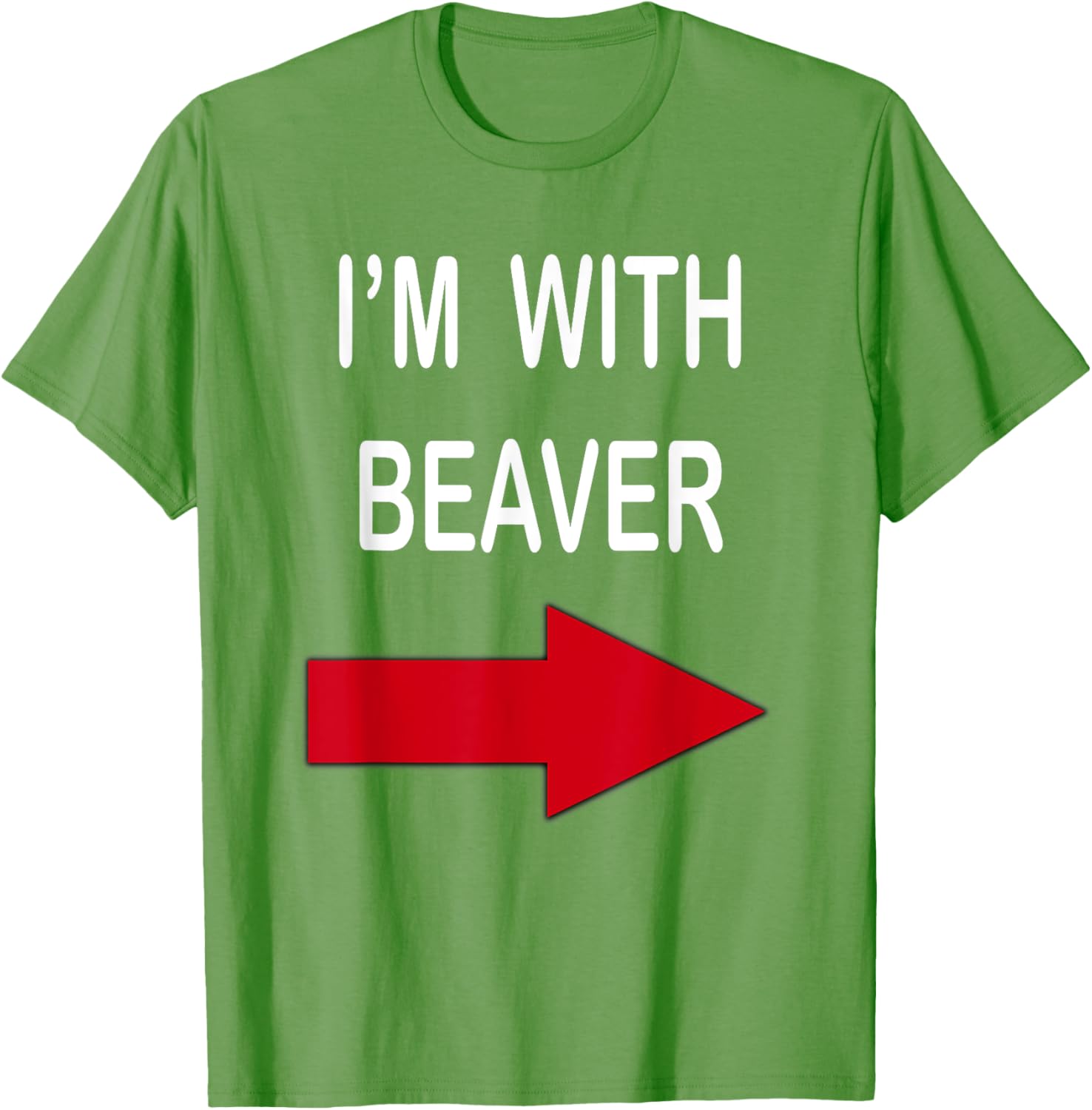 I'm With Beaver Funny T-Shirt for Nature Lovers and Outdoor Enthusiasts - 24