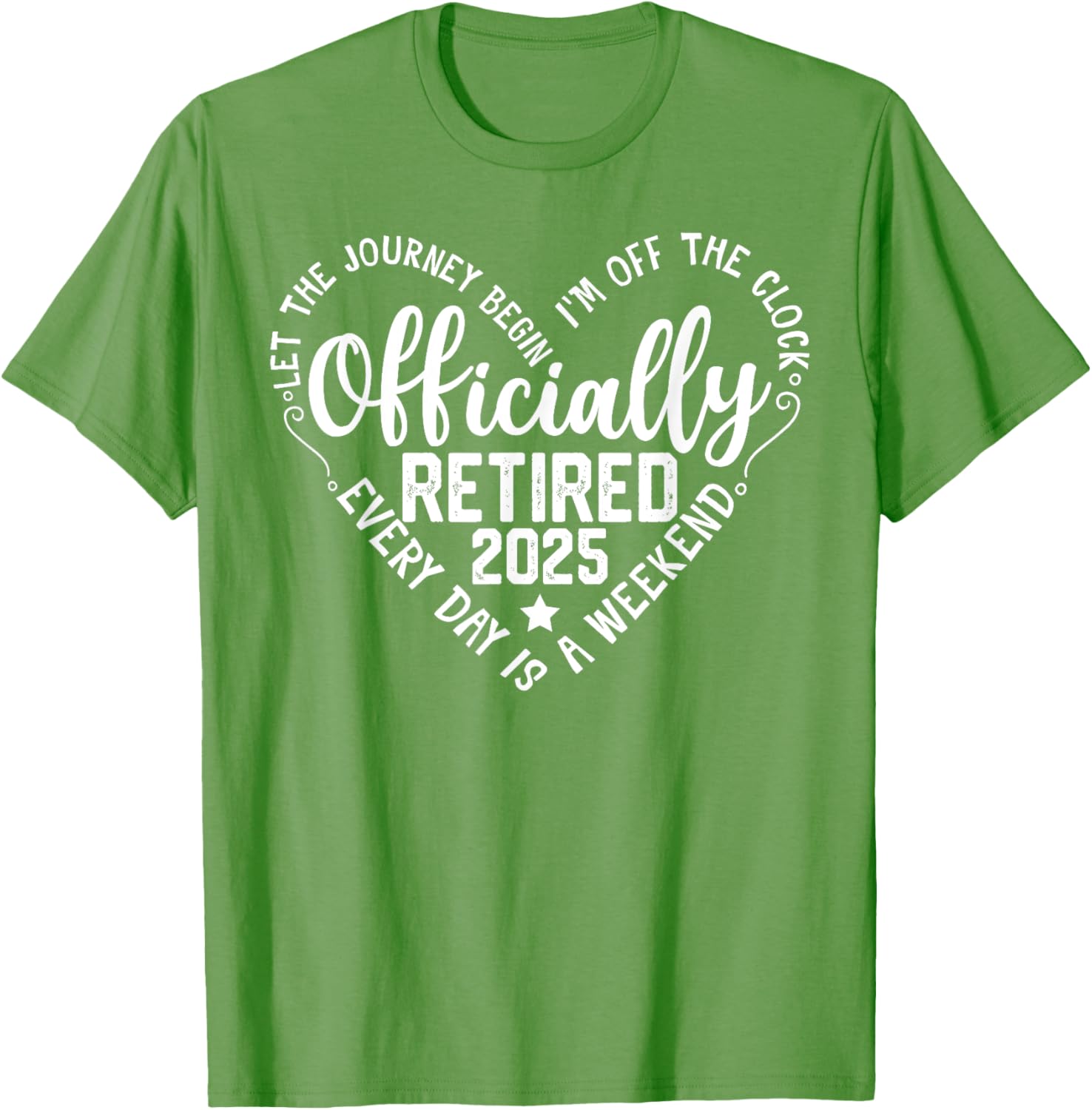 Officially Retired 2025 Heart T-Shirt for Women - Perfect Retirement Gift - 10