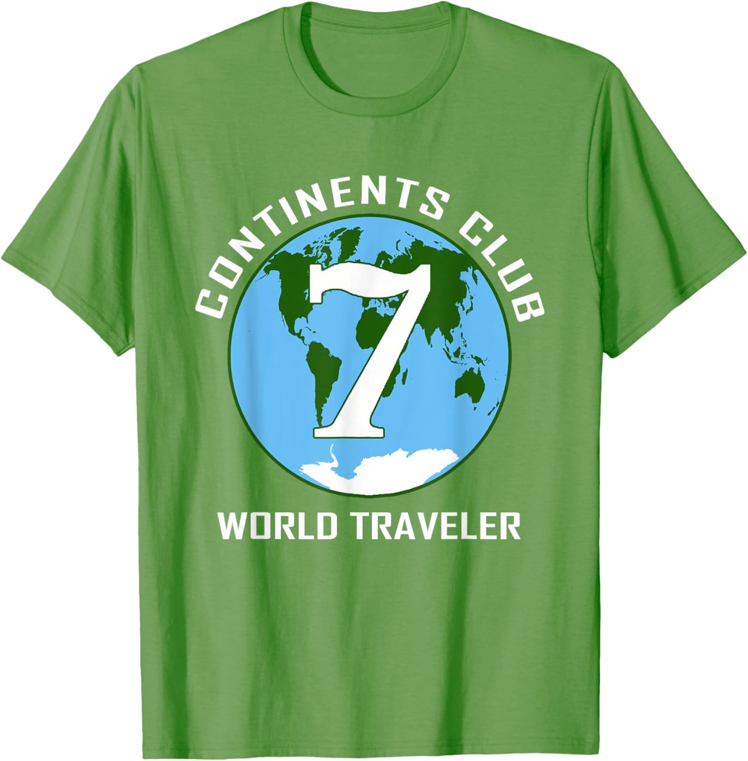 7 Continents World Traveler Club Double-Sided T-Shirt for Adventurers - 27