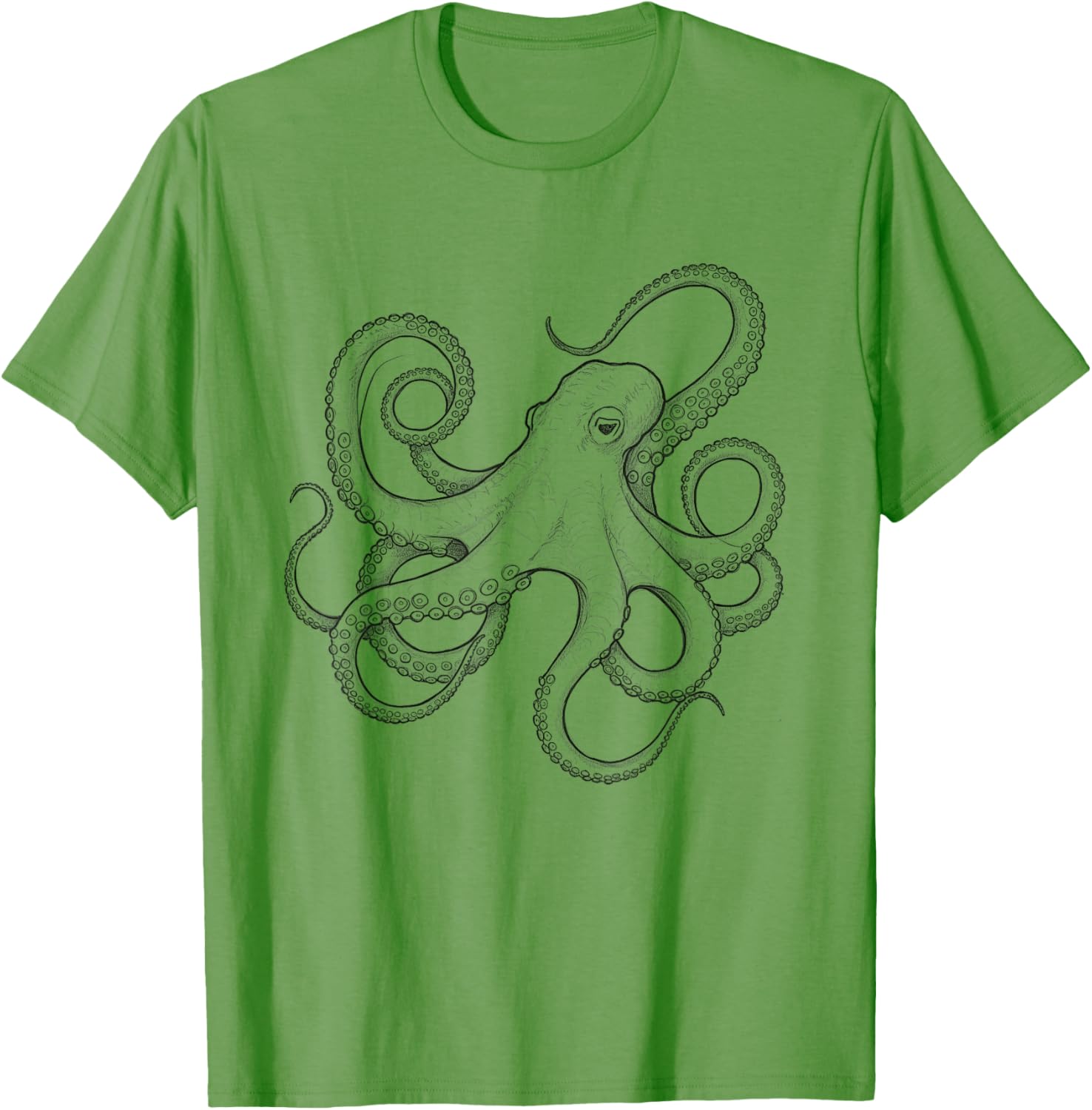 Octopus Sketch Design Idea T-Shirt for Unique Style and Fun Fashion - 2