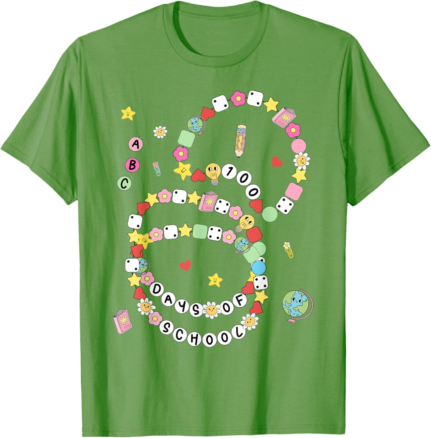 100 Days of School Bracelet and T-Shirt for Kids - Fun 100th Day Celebration - 7