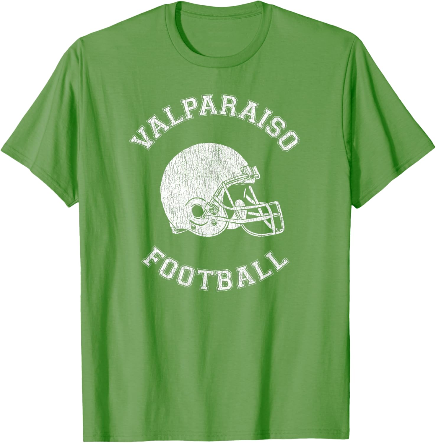 Valparaiso Retro 1980s Distressed Football T-Shirt for Vintage Style Lovers - 21