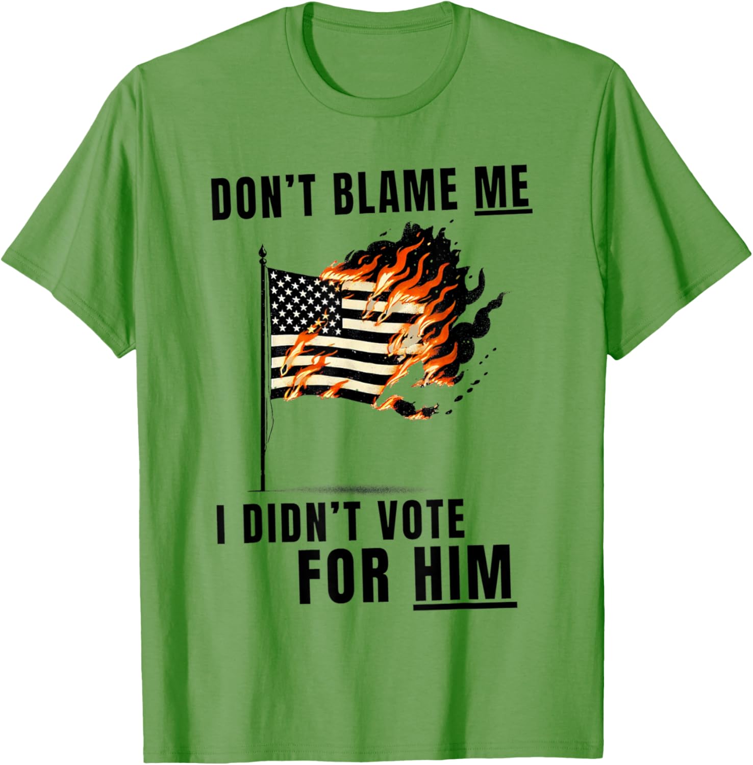 Funny Don't Blame Me I Didn't Vote For Him T-Shirt for Casual Wear - 14