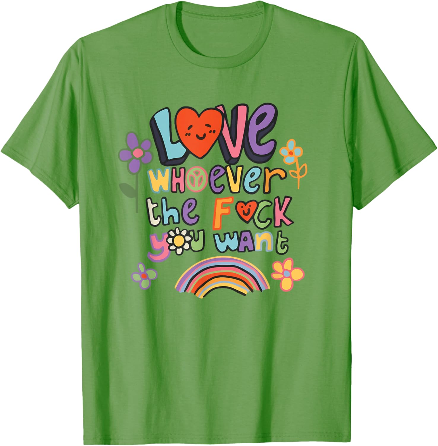 Love Whoever You Want LGBTQ Rainbow Pride Month T-Shirt for All - 19