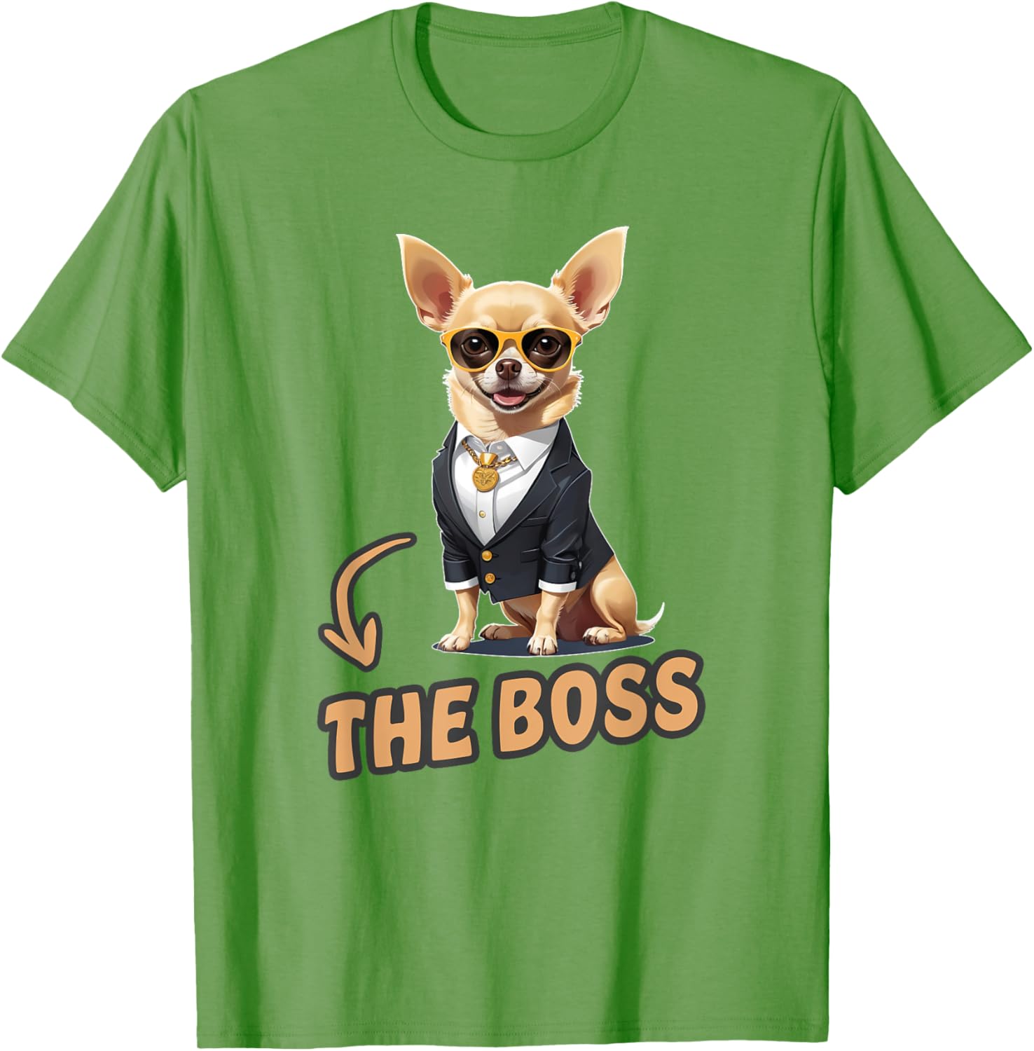 Funny Chihuahua The Boss T-Shirt for Dog Lovers and Owners - 8