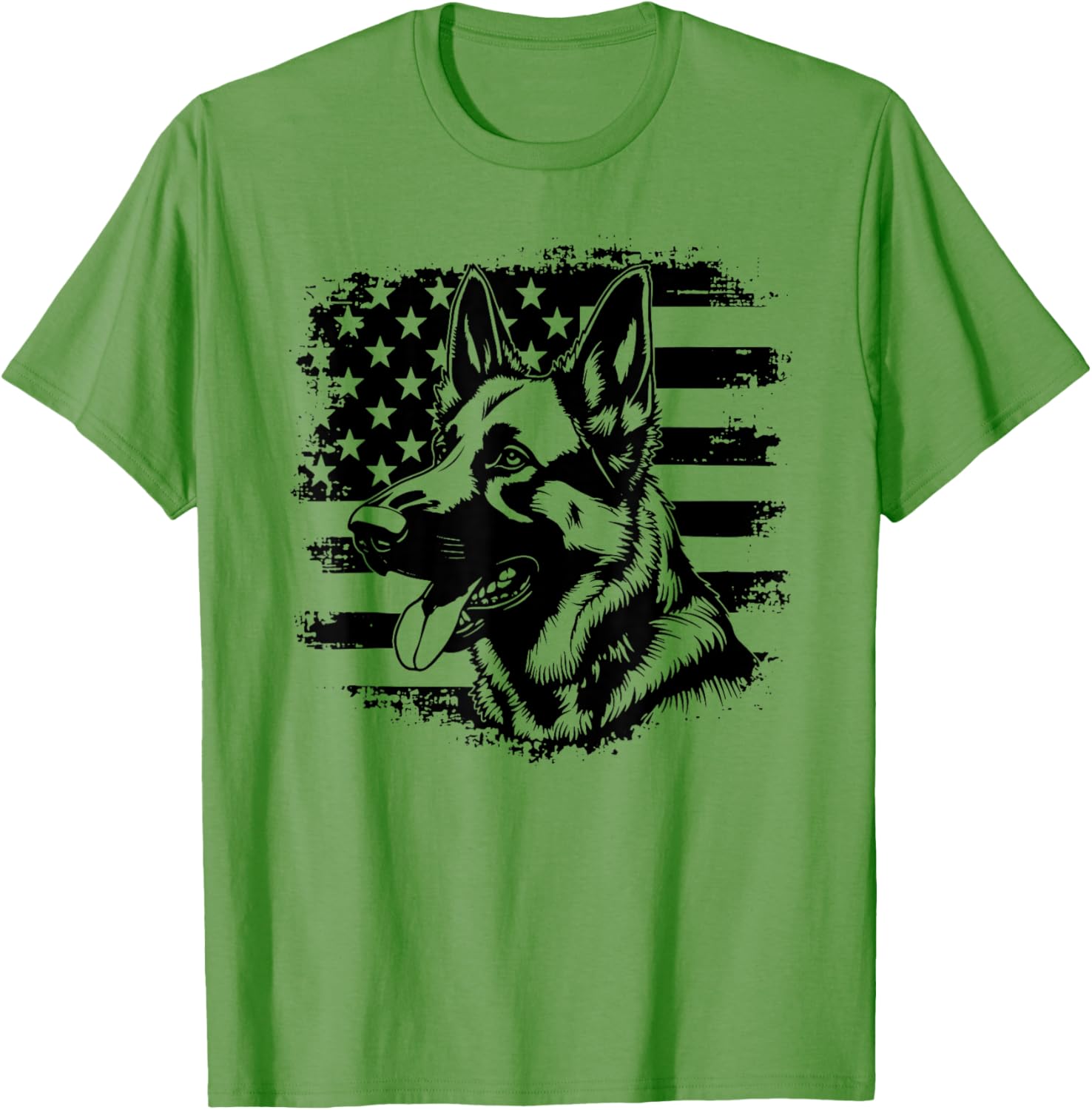 Patriotic German Shepherd USA Flag Sunglasses T-Shirt for 4th of July - 21