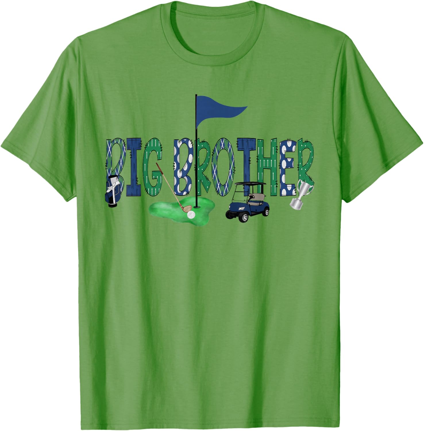 Big Brother Birthday Boy Golf T-Shirt for Hole in One Celebration - 3