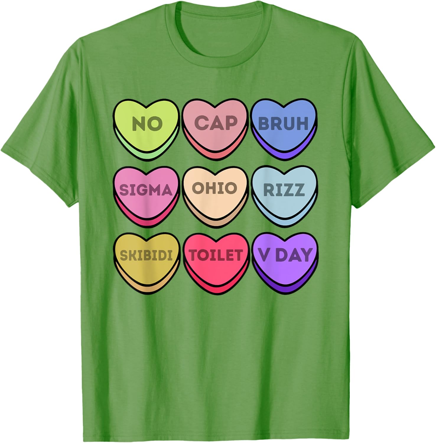 Rizz Valentines Candy Heart T-Shirt for Boys Fun Sigma Style No Cap - 1