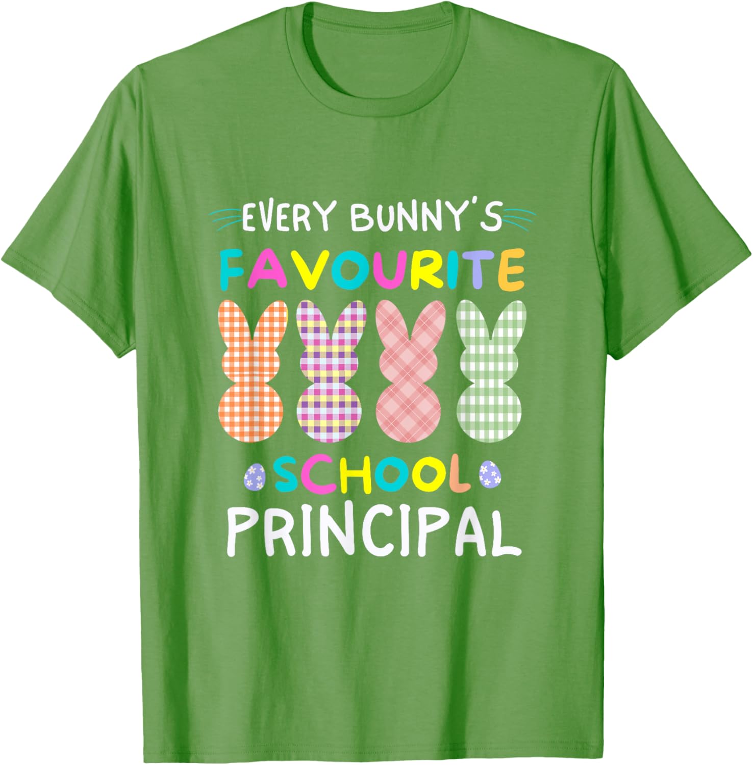 Every Bunny's Favorite Principal Easter Egg Hunt T-Shirt for Fun Celebrations - 2